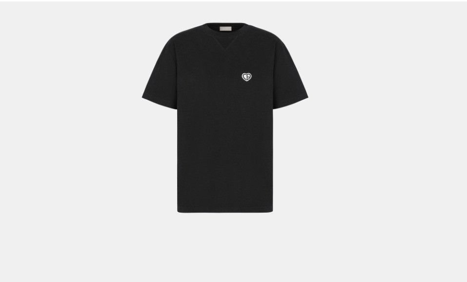 【ディオール】CD Heart Tシャツ リラックス フィット DIOR ディオール 22SS CD Heart Patch Tee CDハートパッチ半袖T