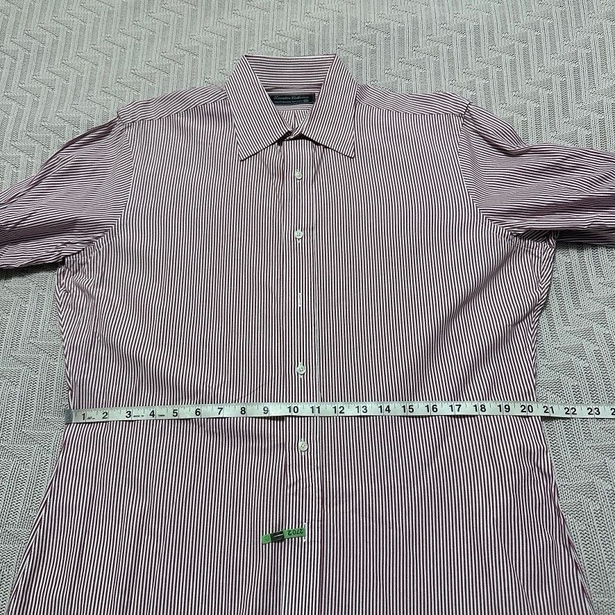 Tom James Tom James red striped custom tailored button down Size US L / EU 52-54 / 3 - 8 Thumbnail