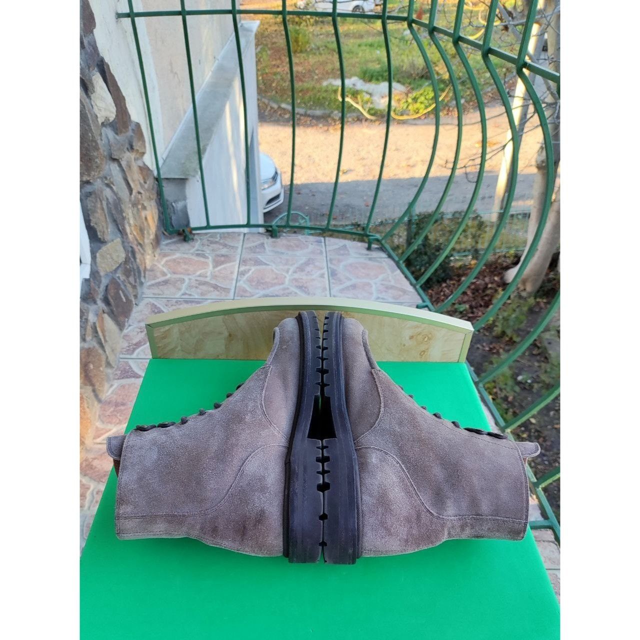 Brunello Cucinelli Brunello Cucinelli Rider Gray Brown Lace Up Suede Combat Boo Size US 9.5 / EU 42-43 - 5 Thumbnail