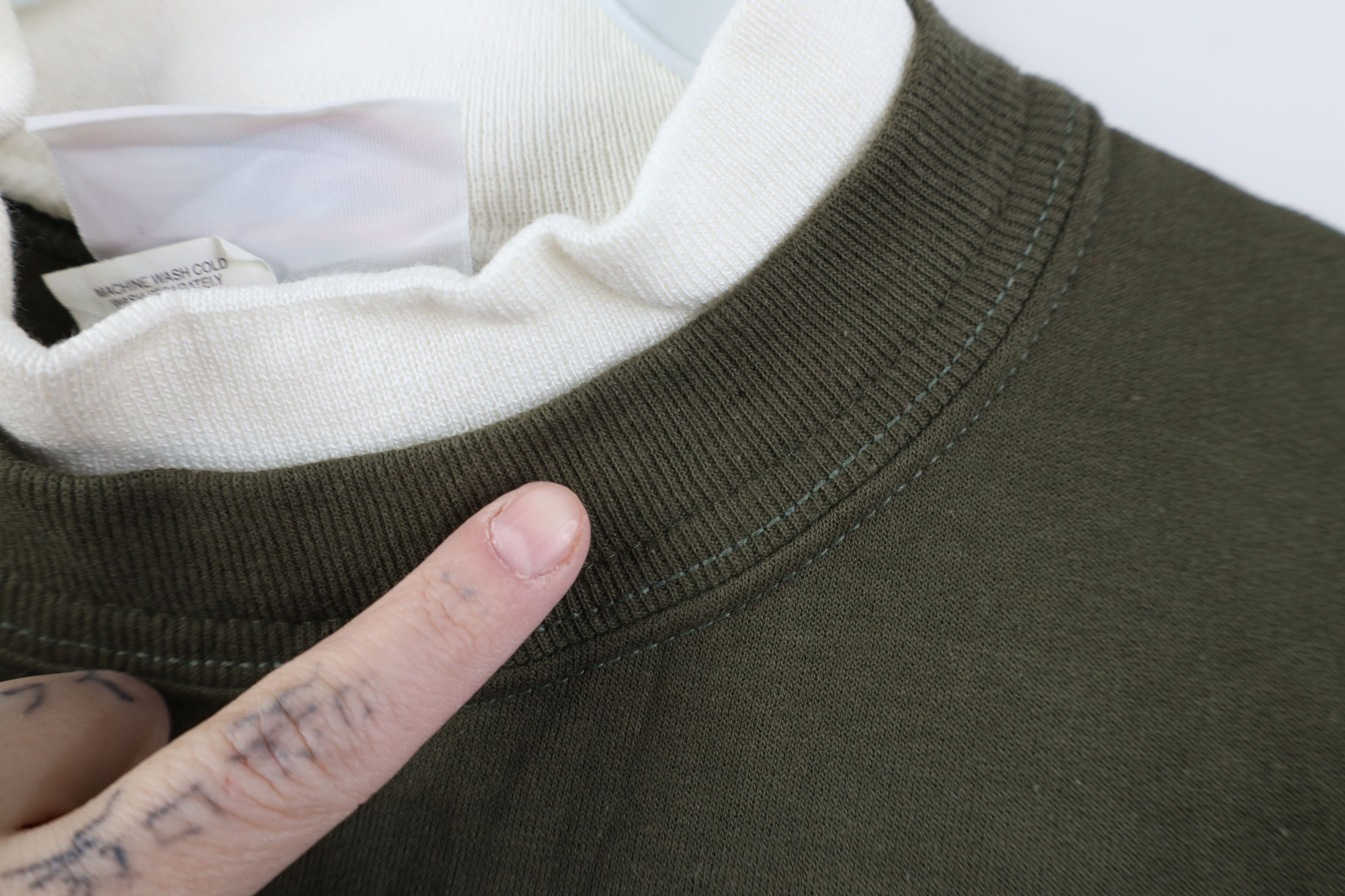 Vintage Vintage 90s Streetwear Nature Birds Layered Sweatshirt Green Size L / US 10 / IT 46 - 4 Thumbnail