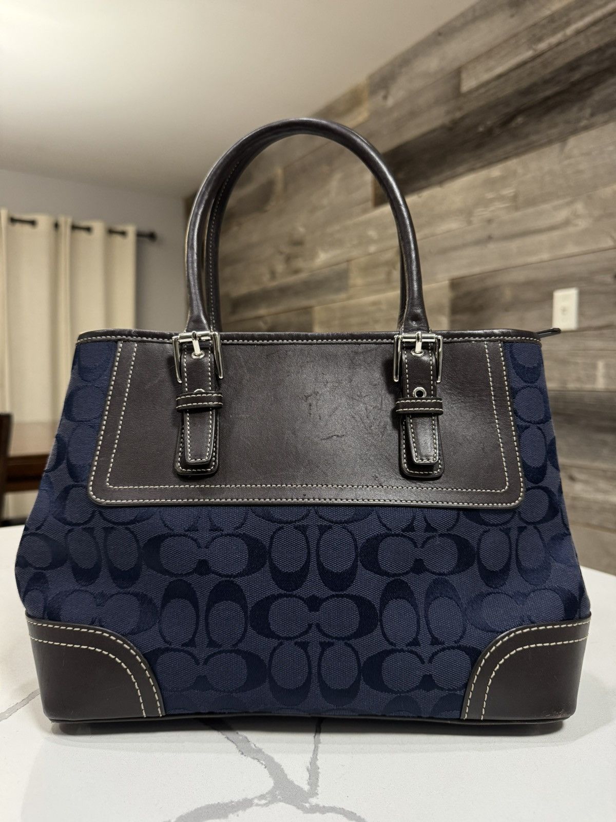 Coach Coach Vintage 2007 Hampton Signature Canvas Satchel Bag Size ONE SIZE - 1 Thumbnail