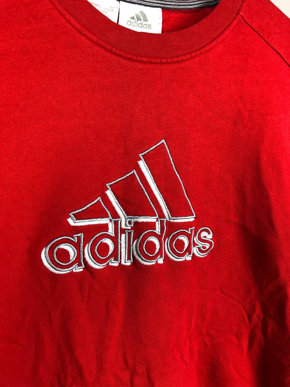 Adidas Adidas Sweatshirt Crewneck Vintage Center Logo size L Size US L / EU 52-54 / 3 - 3 Thumbnail