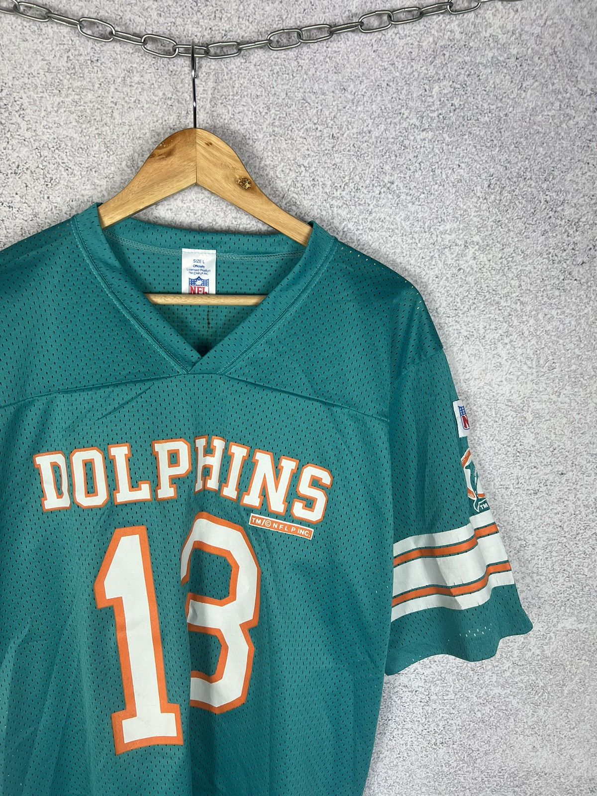 NFL Vintage Dan Marino #13 Miami Dolphins NLF Jersey Shirt Size US L / EU 52-54 / 3 - 2 Thumbnail