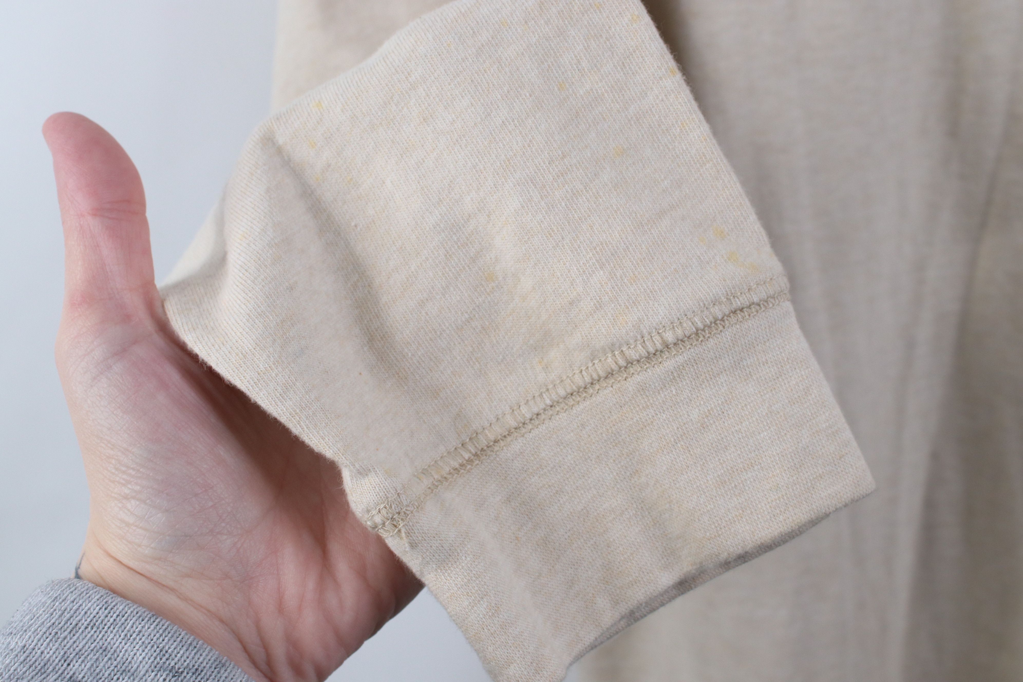 Vintage Vintage 90s Streetwear Long Sleeve Henley T-Shirt Beige Size US L / EU 52-54 / 3 - 7 Thumbnail