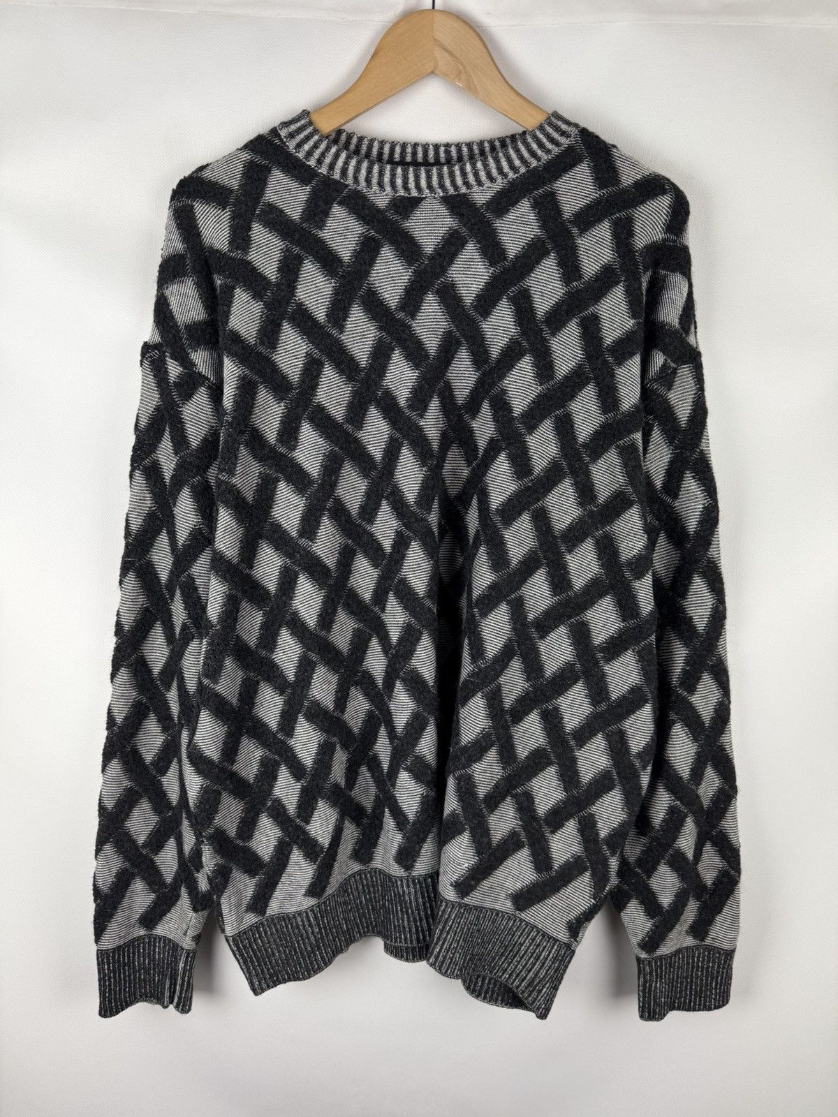 Carlo Colucci Carlo Colucci Cotton Wool Knitted Crewneck Sweater Pullover Size US XL / EU 56 / 4 - 1 Thumbnail