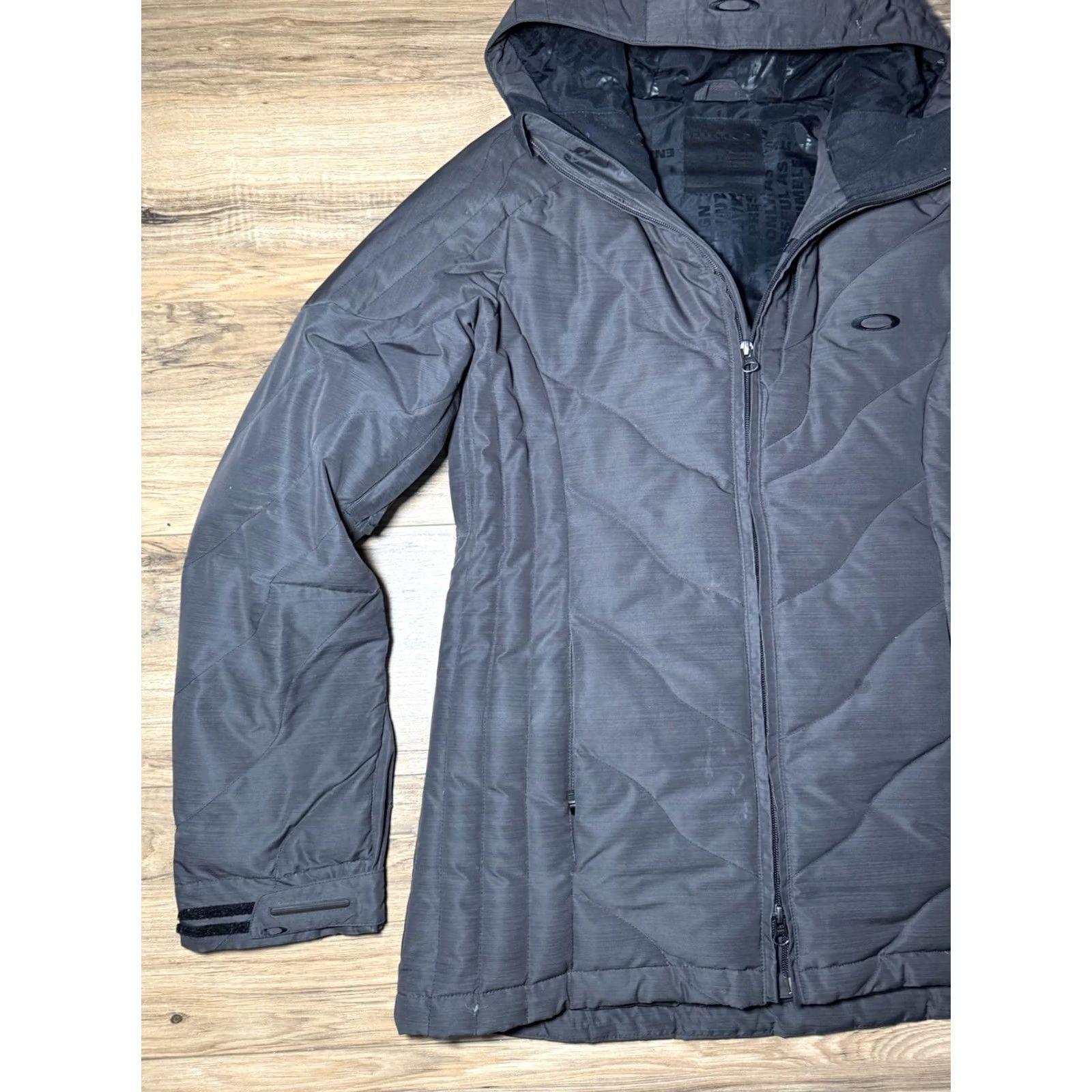 Oakley Oakley Recco Ski Snowboard Jacket Coat Hooded Women’s M Medium Duck Down Gray Size M / US 6-8 / IT 42-44 - 3 Thumbnail