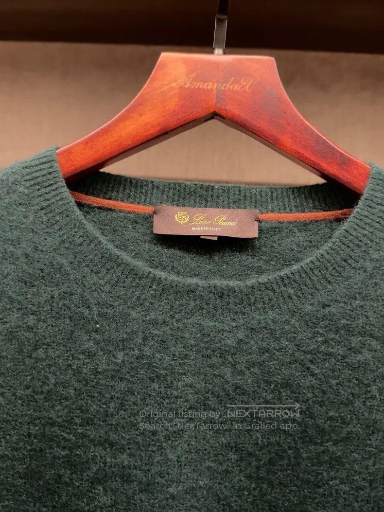 Loro Piana LORO PIANA 60% cashmere 40% mulberry silk blended round ne Size US M / EU 48-50 / 2 - 2 Thumbnail
