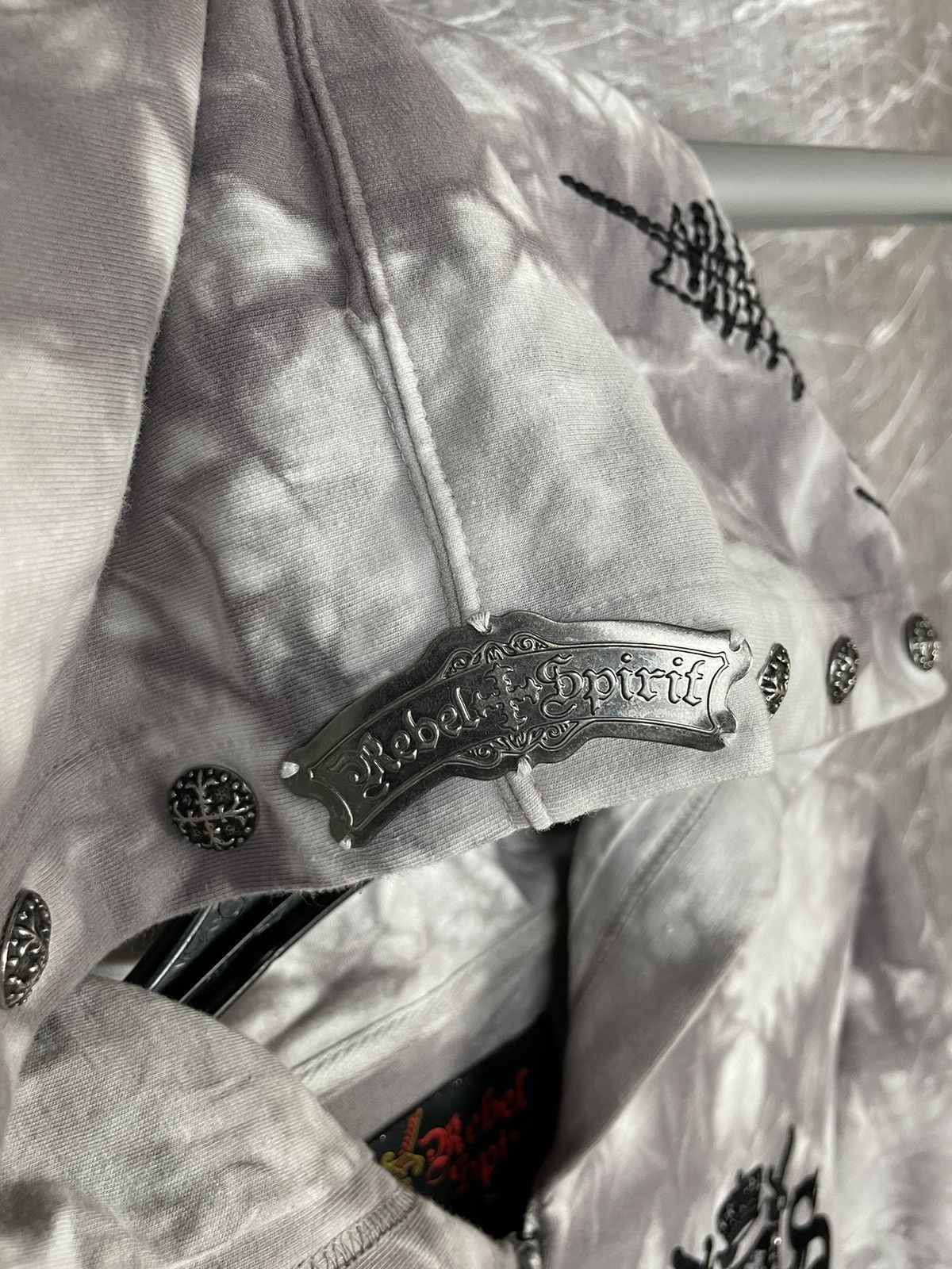 20471120 × Affliction × Japanese Brand Rebel Spirit Y2K Zip Hoodie Affliction Chrome hearts Style Size US M / EU 48-50 / 2 - 4 Thumbnail