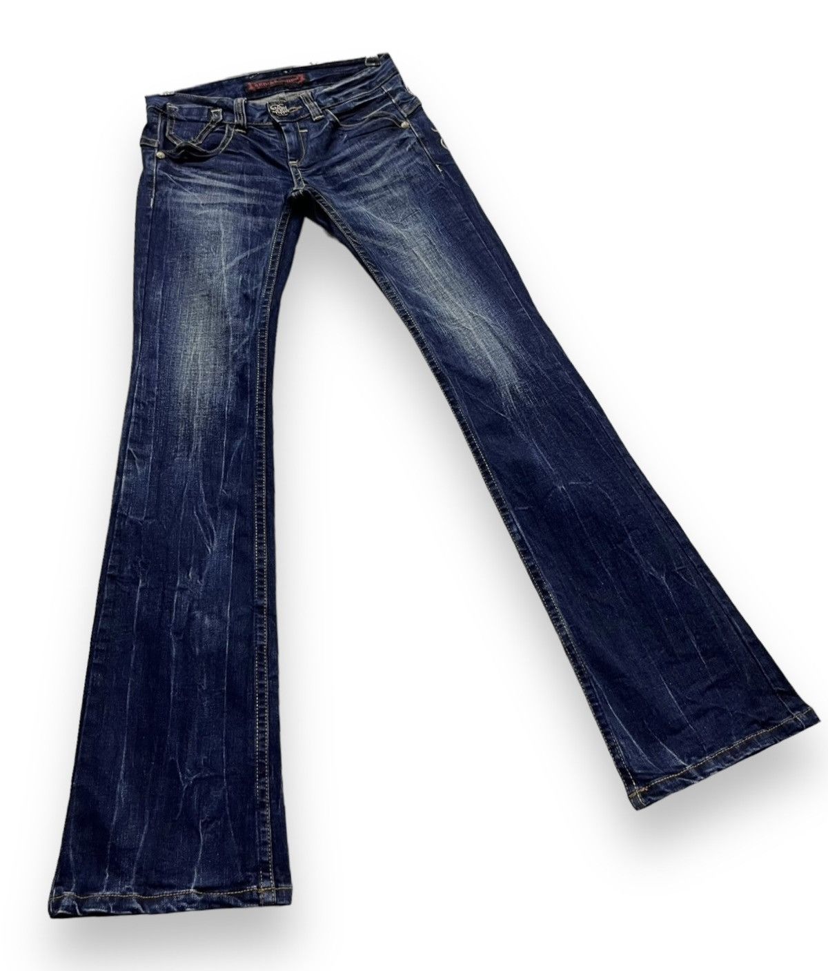 Ed Hardy ART TATTOO WEAR🔥RED PEPPER x ED HARDY Stretched Denim FLARE Size 25" / US 0 / IT 36 - 7 Thumbnail