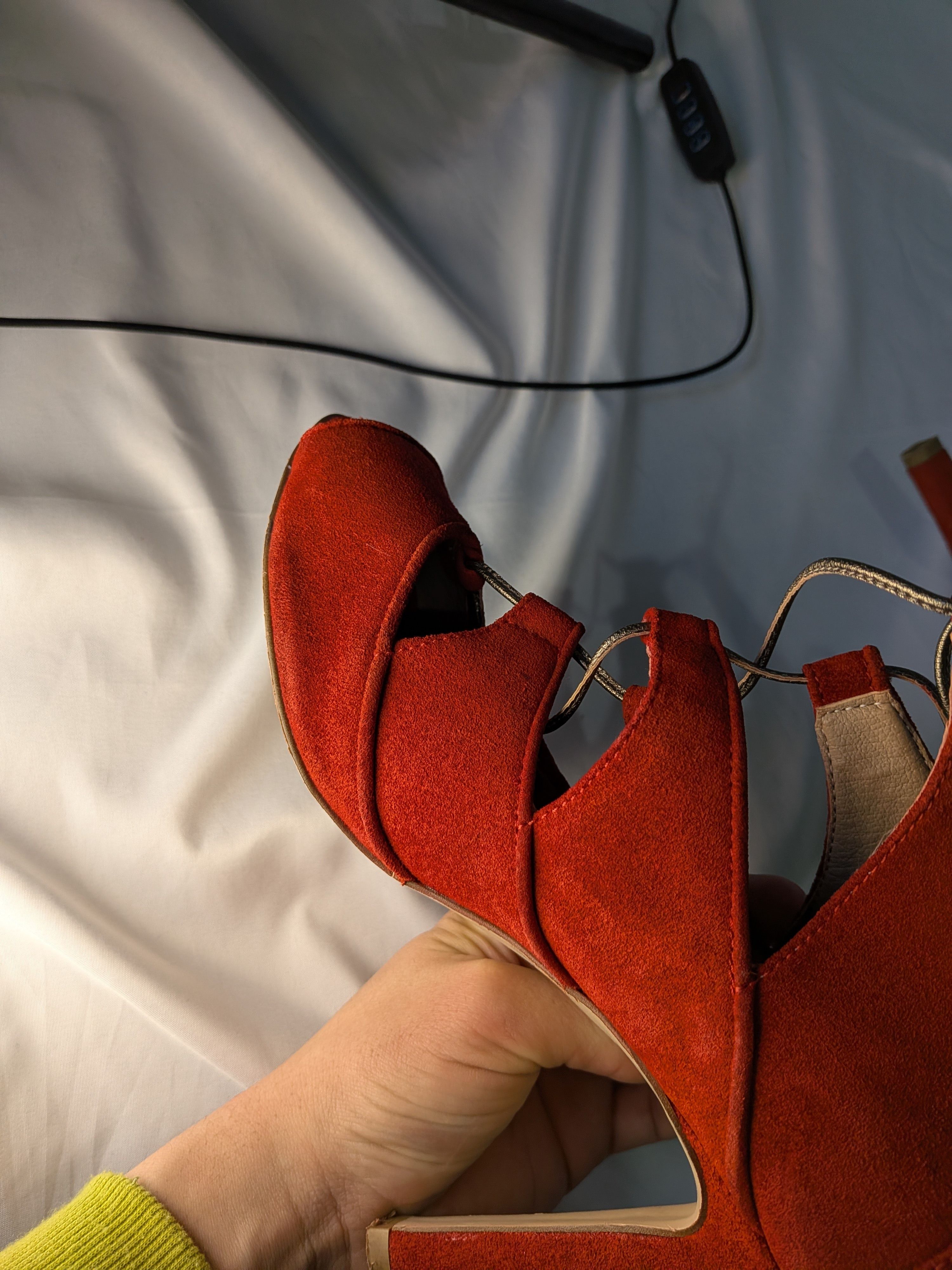Versace Versace 19V69 Italia Red Suede Heels Pumps Size 40 Us 9 Size US 10 / IT 40 - 16 Thumbnail
