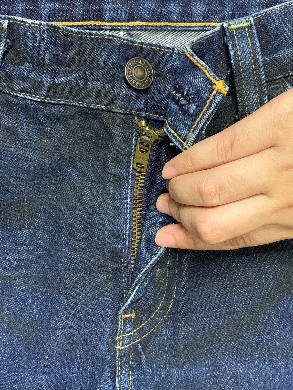 Levi's × Levi's Vintage Clothing Vintage 90s Levis Orange Tab Big E Blue Denim Shorts Size 30" / US 8 / IT 44 - 3 Thumbnail