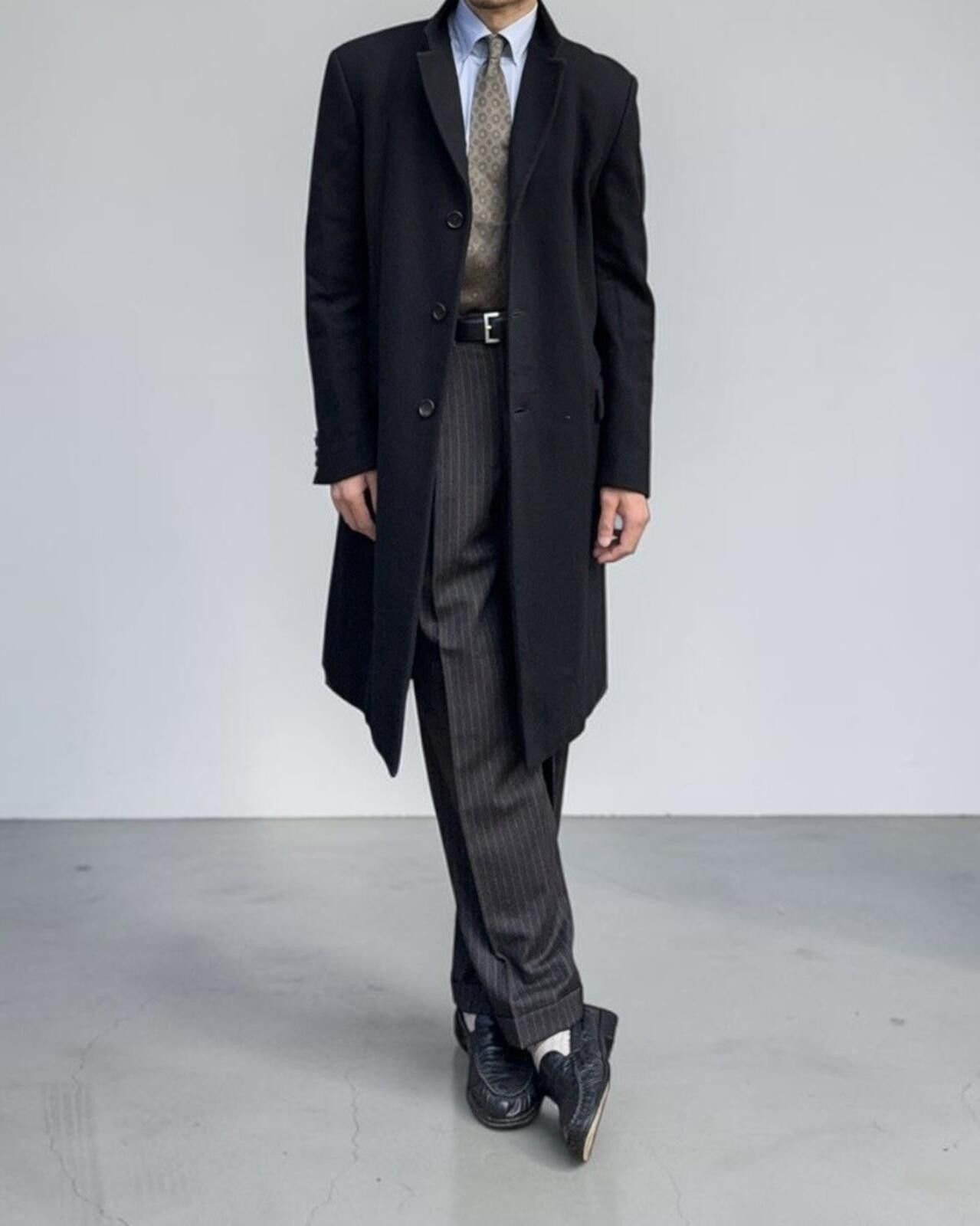 Armani Hilton by Armani Wool Cashmere Black Coat Size Large Size US L / EU 52-54 / 3 - 2 Thumbnail