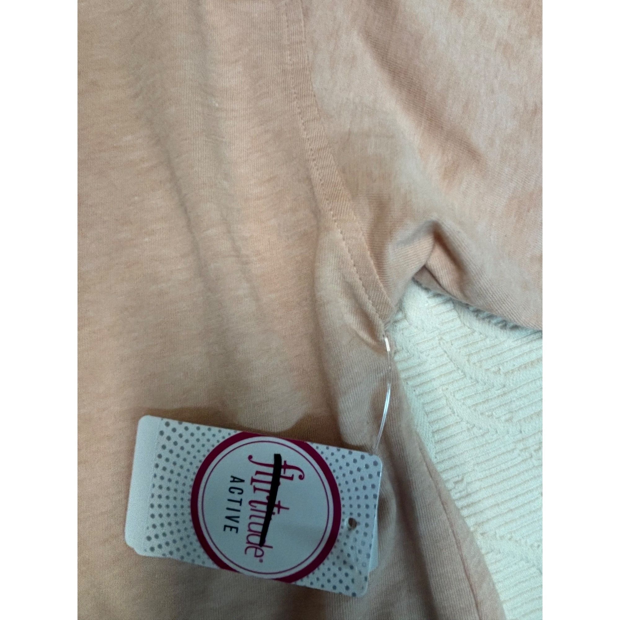 Other Flirtitude Terra Split Neck, Raw Hemline Cropped Tee, Blush, Size XS / US 0-2 / IT 36-38 - 9 Thumbnail