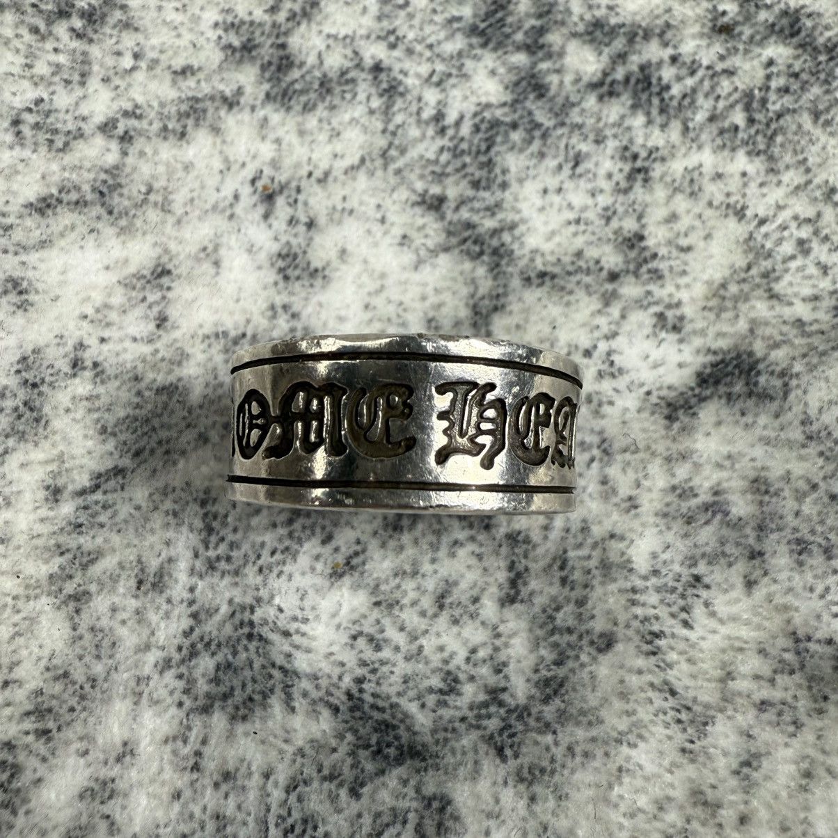 Chrome Hearts Chrome Hearts Large Scroll Label Silver Ring / SIZE 10 Size ONE SIZE - 1 Thumbnail