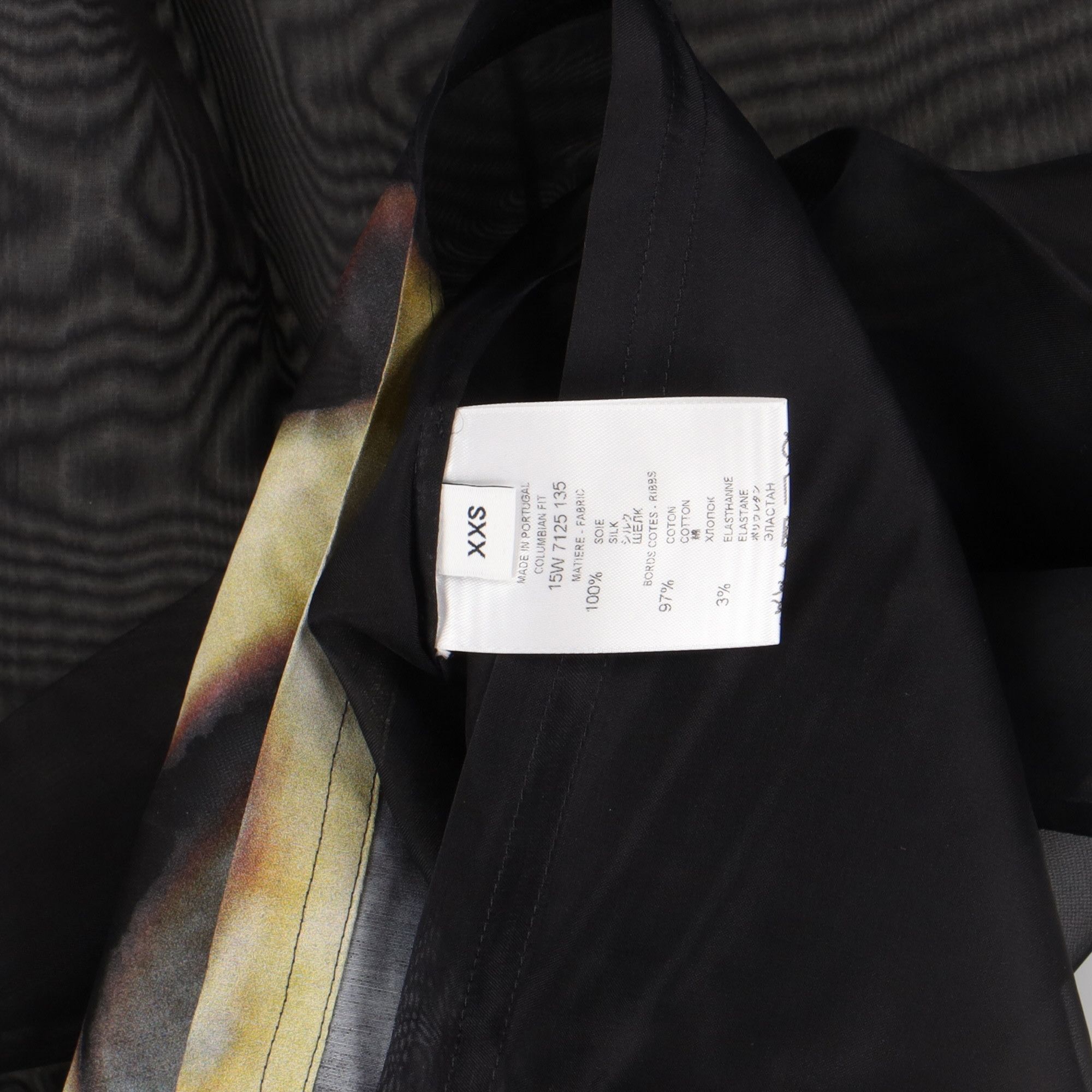 Givenchy Black Skull Hem Organza Silk Oversized T-Shirt Size US XXS / EU 40 - 9 Thumbnail