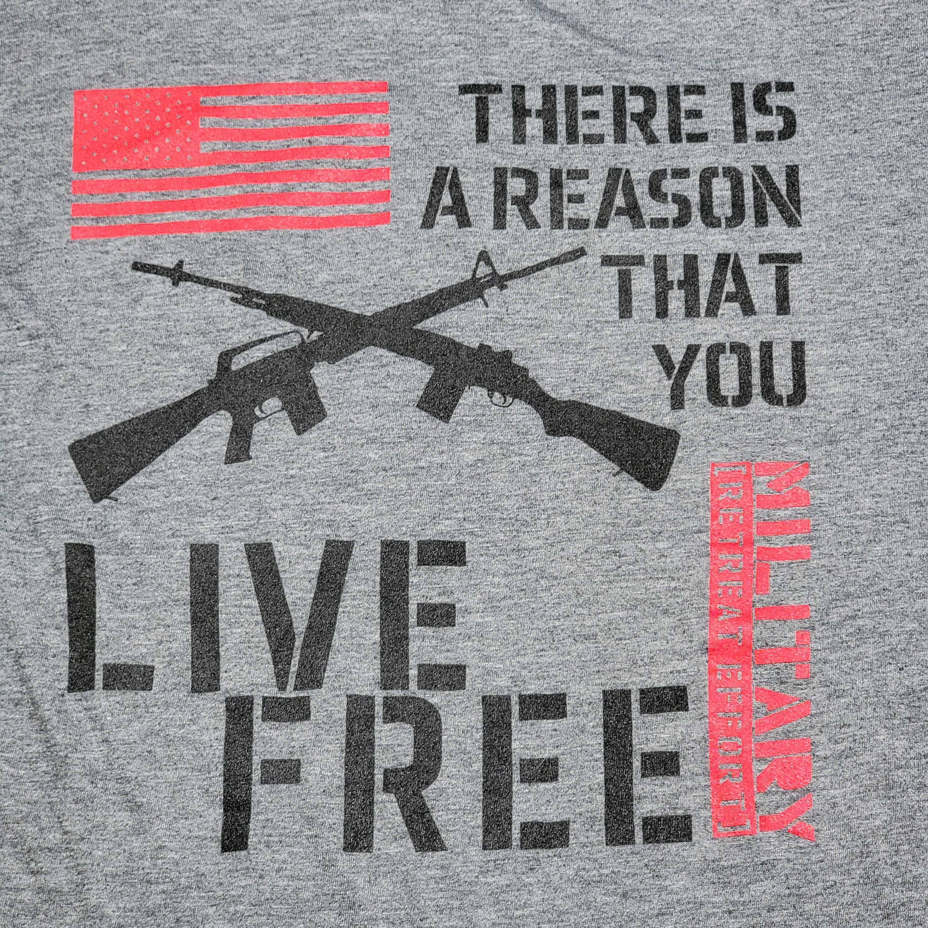 Other Military Retreat Effort SS Tee "...Live Free" - Size Large Size US L / EU 52-54 / 3 - 2 Thumbnail