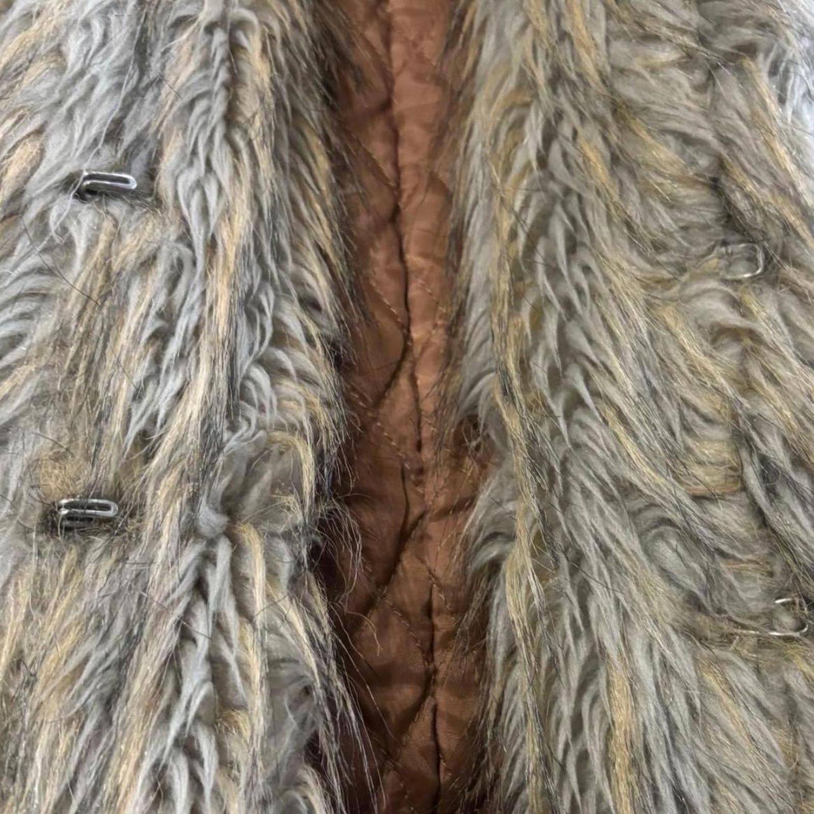 Other Denim with fur whimsy goth penny lane style coat jacket Size XS / US 0-2 / IT 36-38 - 4 Thumbnail