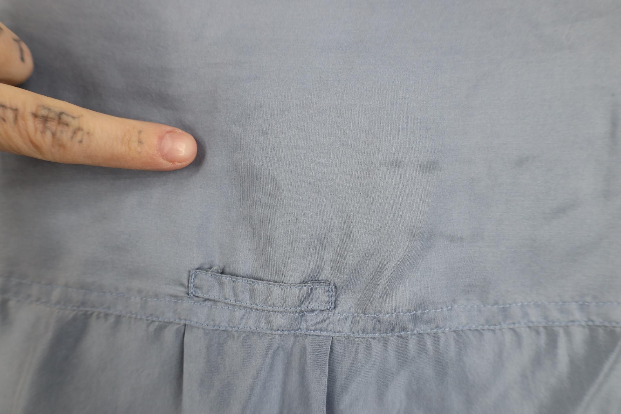 Vintage Vintage 90s Streetwear Baggy Silk Collared Button Shirt Blue Size US M / EU 48-50 / 2 - 9 Thumbnail