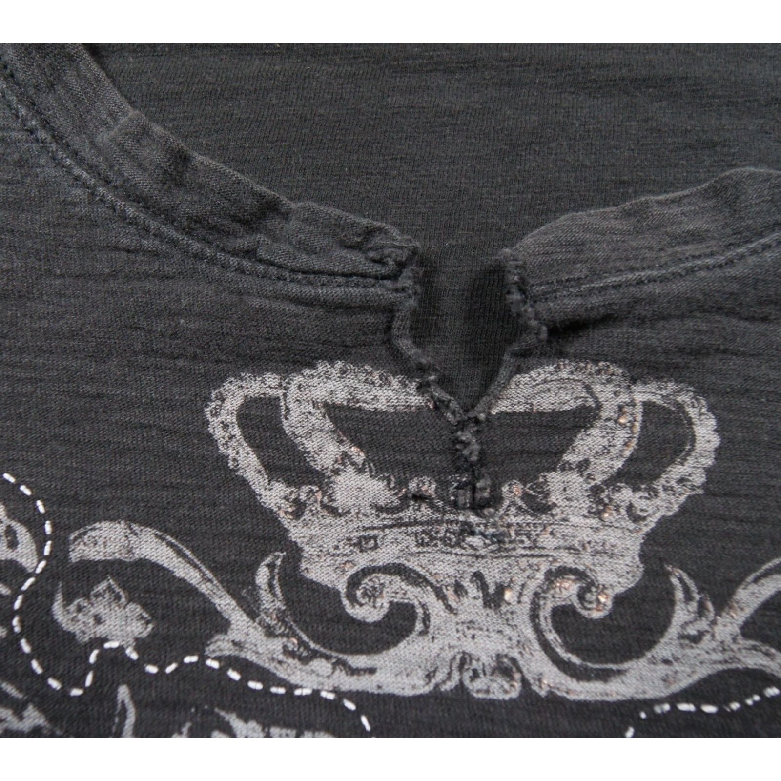 DKNY DKNY Shirt Mens Large Black Grunge Goth Skate Graphic Tee Faded Crewneck Adult Size US L / EU 52-54 / 3 - 3 Thumbnail