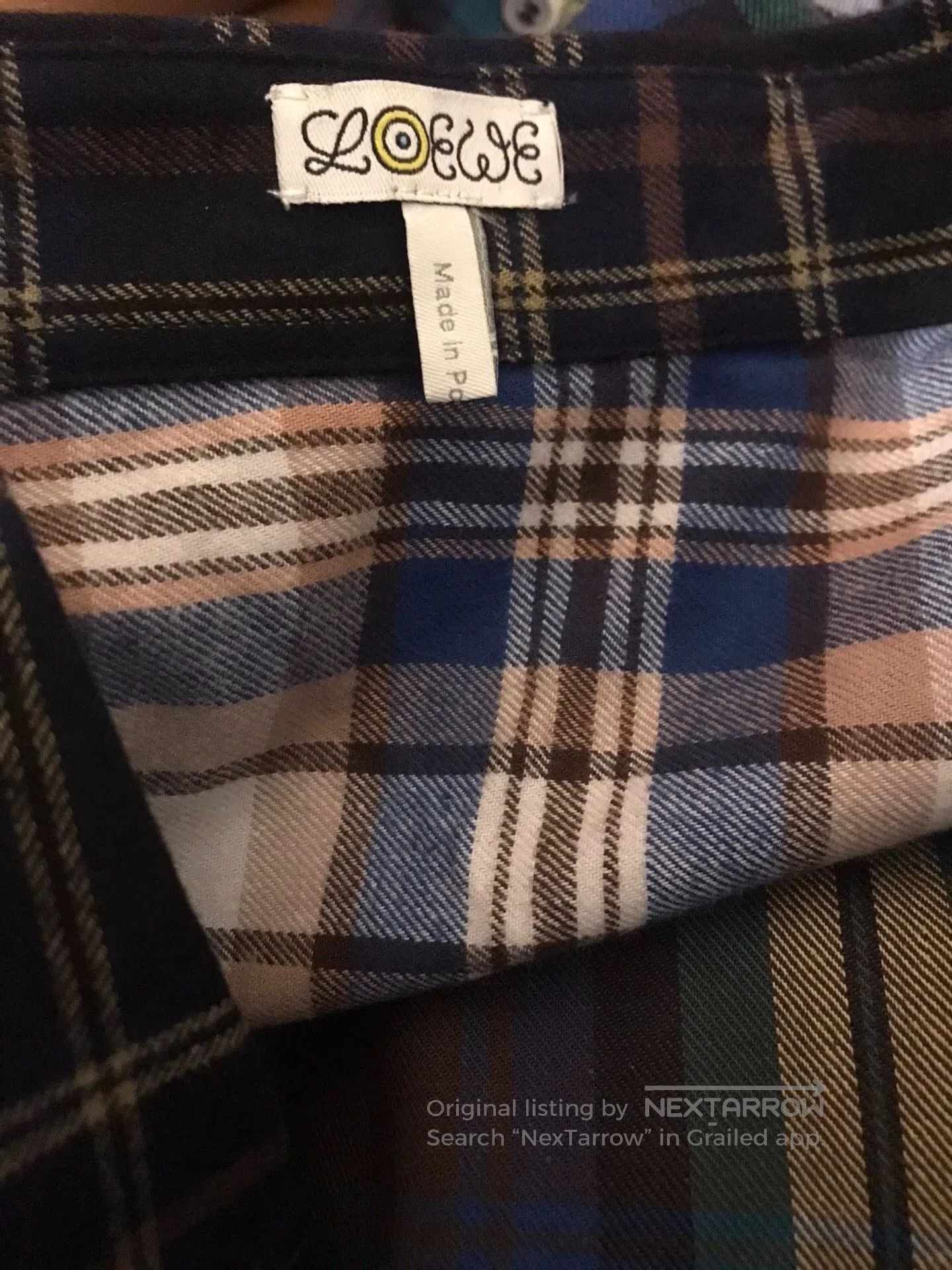 Loewe Multi-Color Plaid Long Sleeve Button-Up Shirt. Size US M / EU 48-50 / 2 - 3 Thumbnail