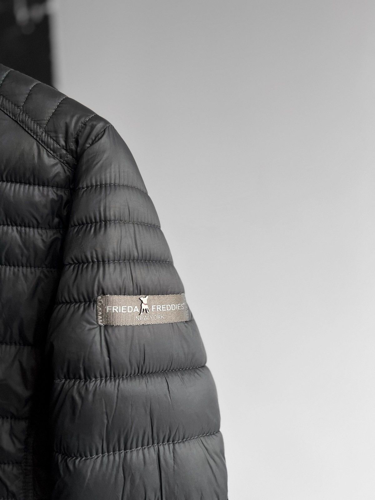 Designer × Other Frieda & Freddies New York Womens Gray Padded Quilted Jacket Size M / US 6-8 / IT 42-44 - 4 Thumbnail