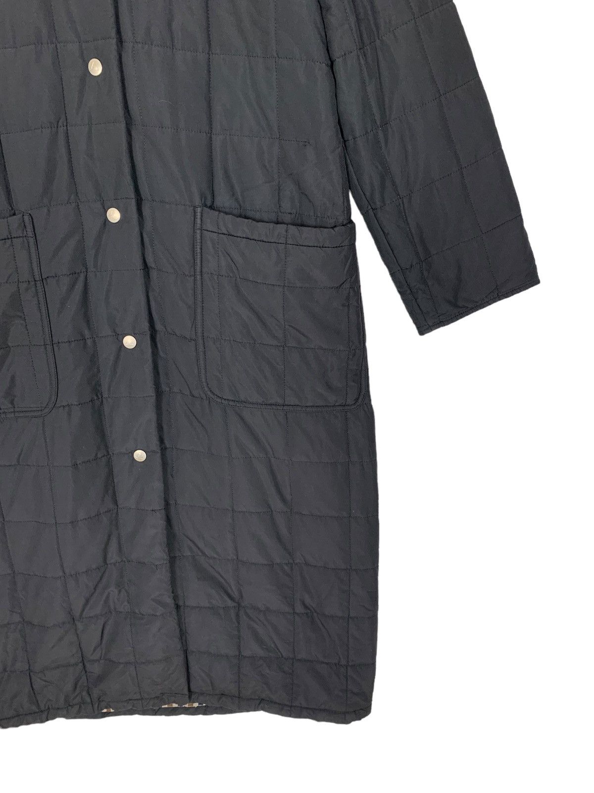 Aquascutum Aquascutum Quilted Designer Long Coat Colour Black Size S Size S / US 4 / IT 40 - 5 Thumbnail