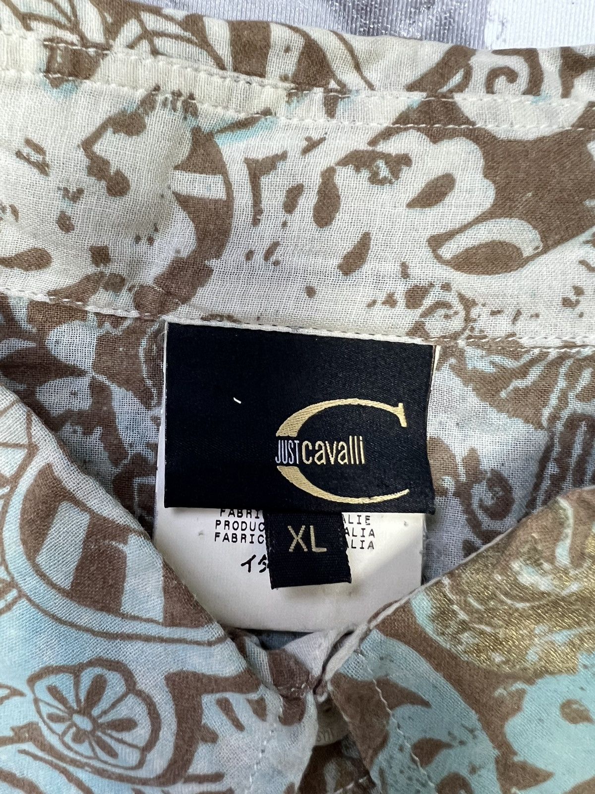 Roberto Cavalli RARE ARCHIVE S/S 2005 FULL PRINTED XL SHIRT Size US XL / EU 56 / 4 - 9 Thumbnail