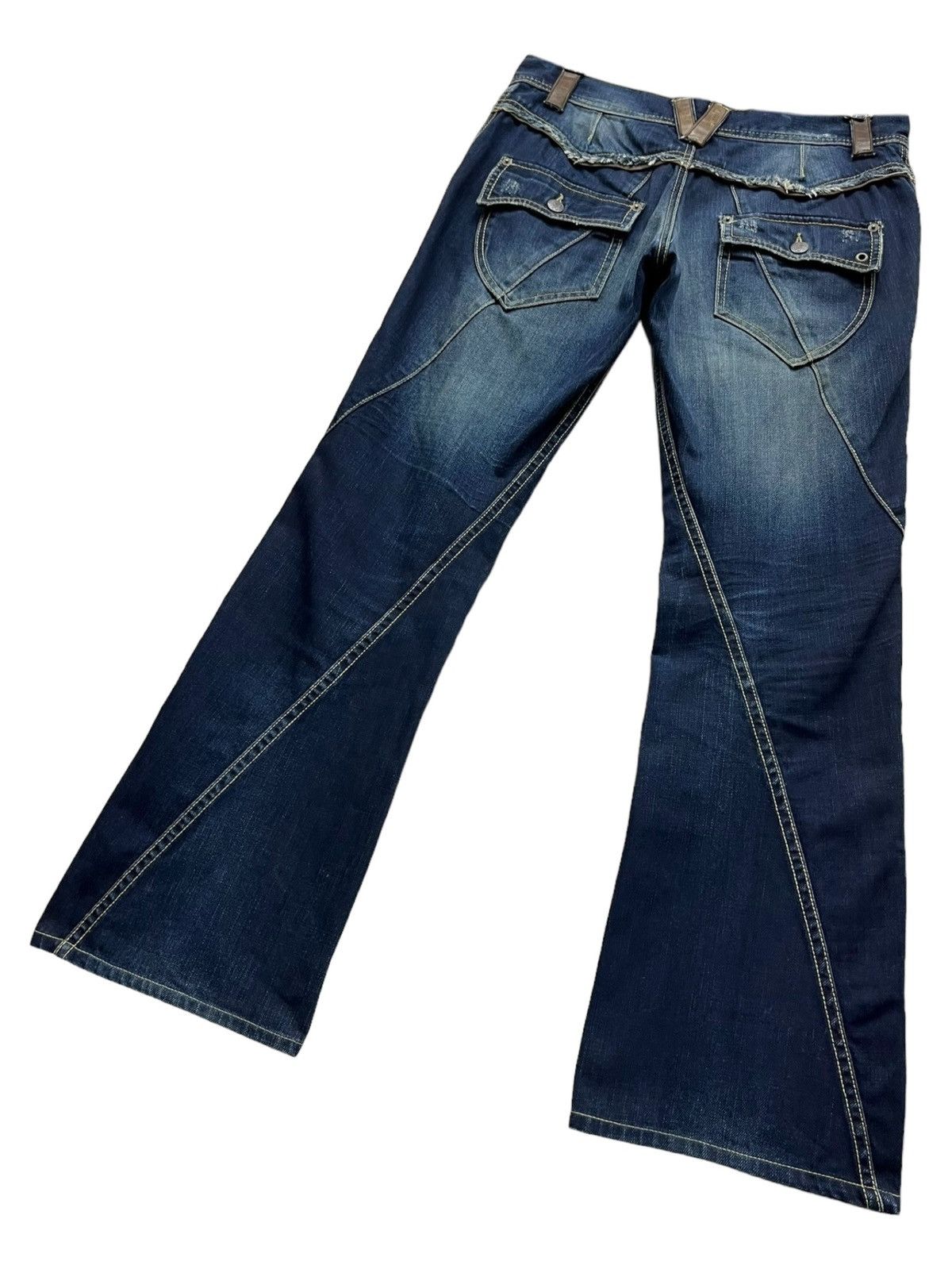 Michel Klein FYE🔥Vintage MICHEL KLEIN HOMME Designer Twisted Leg FLARE Size 30" / US 8 / IT 44 - 7 Thumbnail