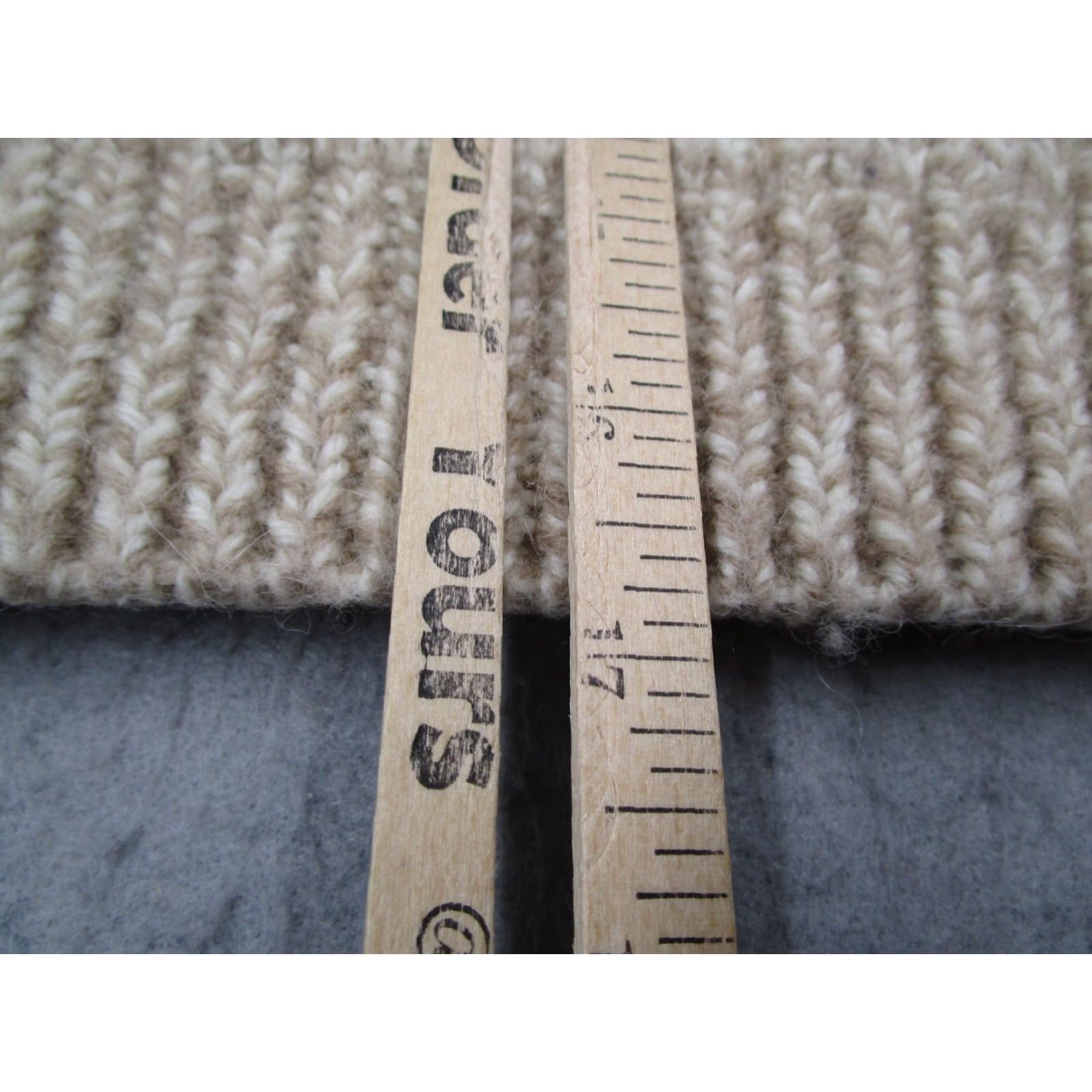 Vintage VINTAGE Gaala Paris Sweater Women 36 Beige Wool Turtleneck Pullover Chunky Long Sleeve - Bohemian Classic 90s Womens? Size XS / US 0-2 / IT 36-38 - 7 Thumbnail