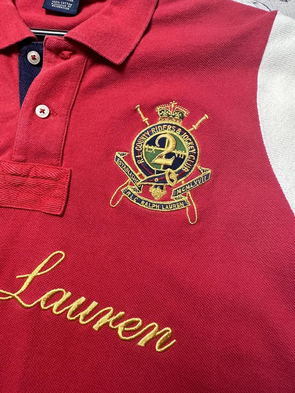 Polo Ralph Lauren Vintage polo Ra Lauren size Men's S, women's L logo rare Size US S / EU 44-46 / 1 - 7 Thumbnail