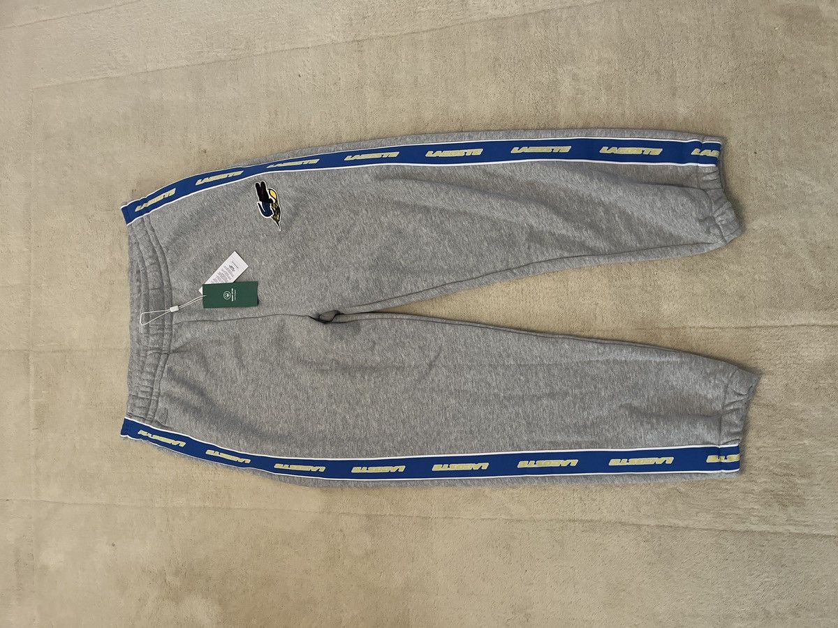 Image of Lacoste Vintage Grey Logo Sweatpants, Men's (Size 36)