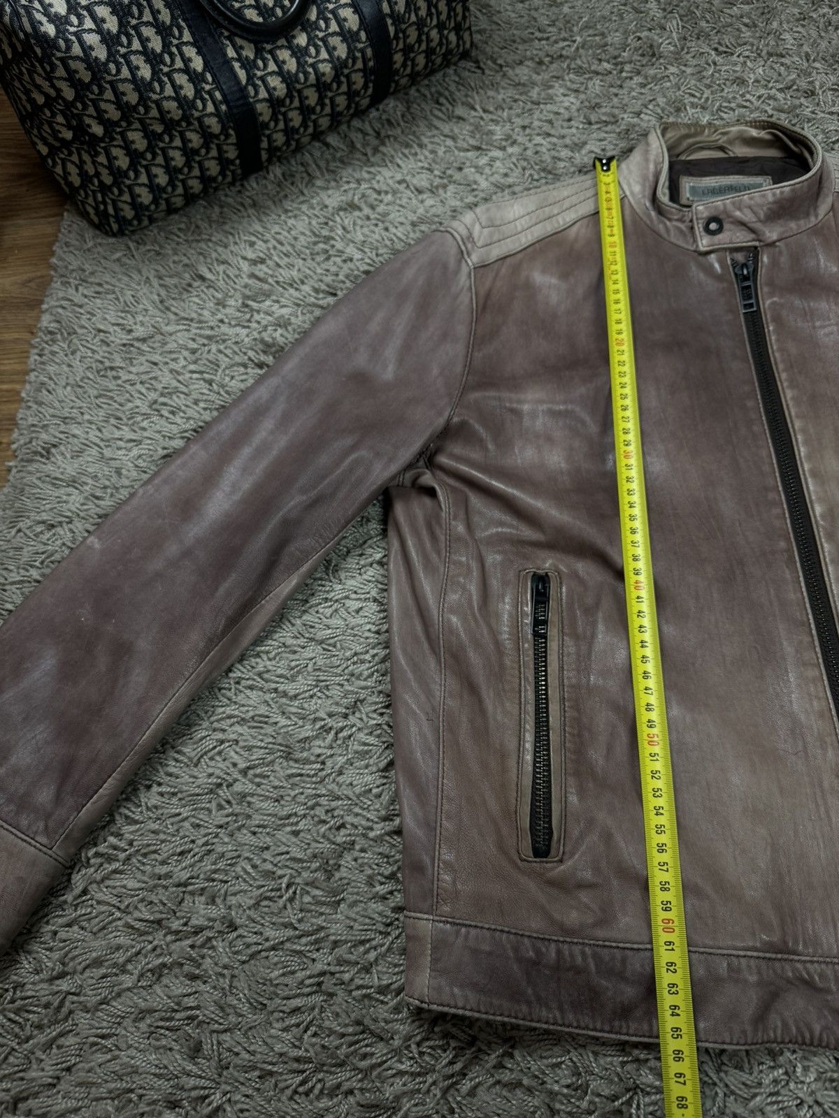 Karl Lagerfeld Karl Lagerfeld leather jacket original casual item Size US L / EU 52-54 / 3 - 5 Thumbnail