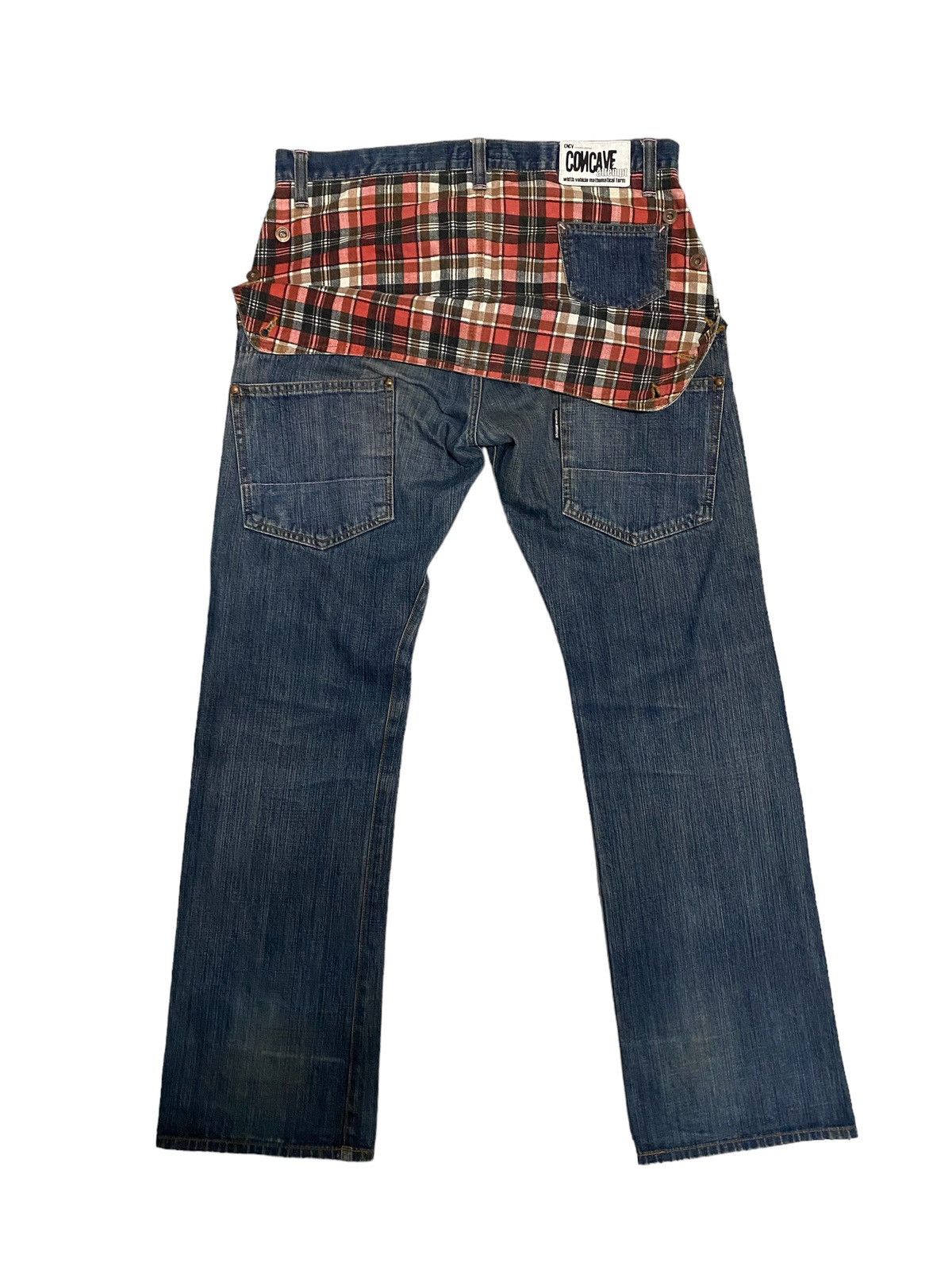 image of Distressed Denim x Vintage Cncv Concave Attempt Japanese Denim Jeans in Blue, Men's (Size 36)