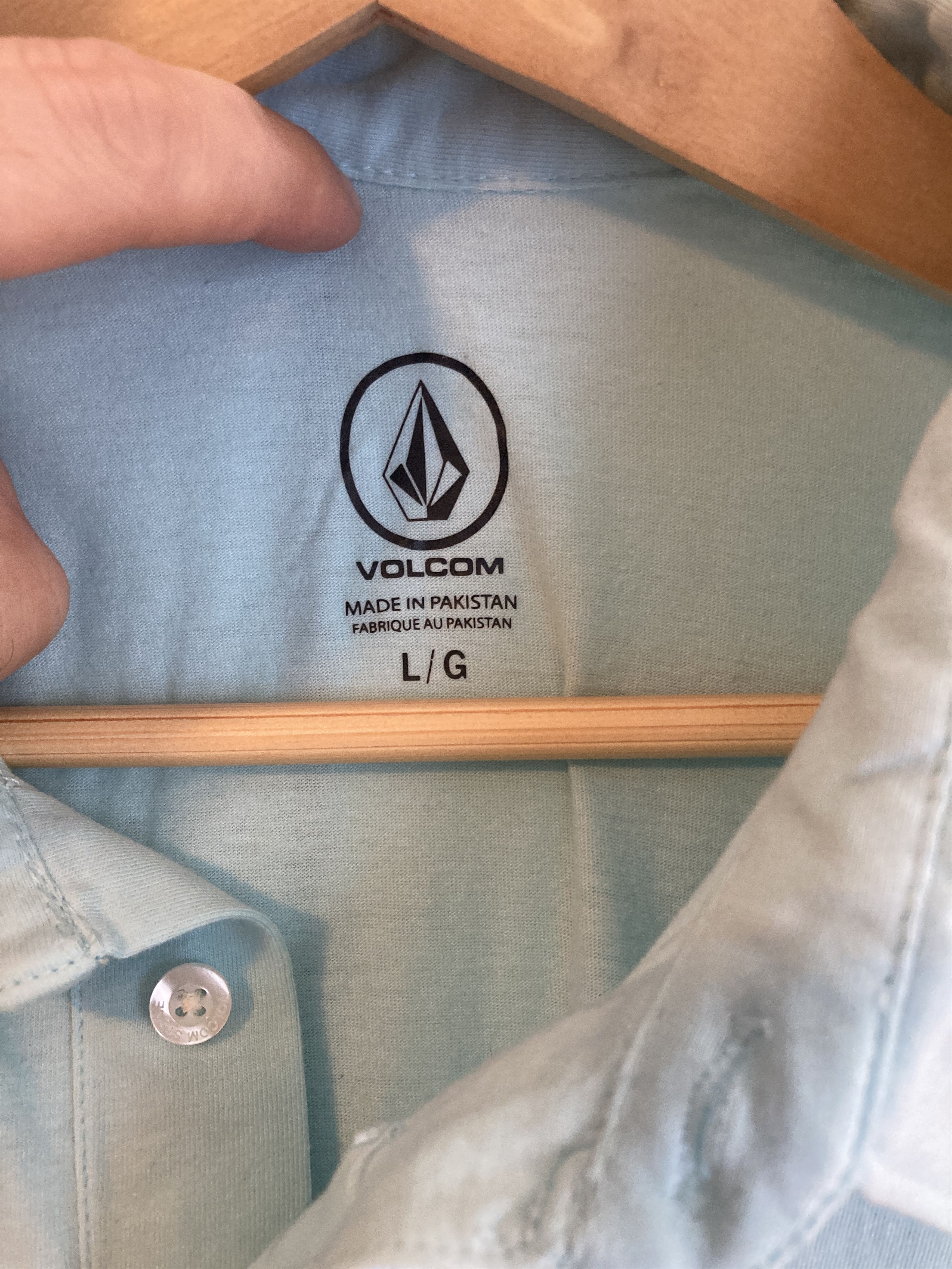 Volcom Volcom Polo Shirt Light Blue Size US L / EU 52-54 / 3 - 3 Thumbnail
