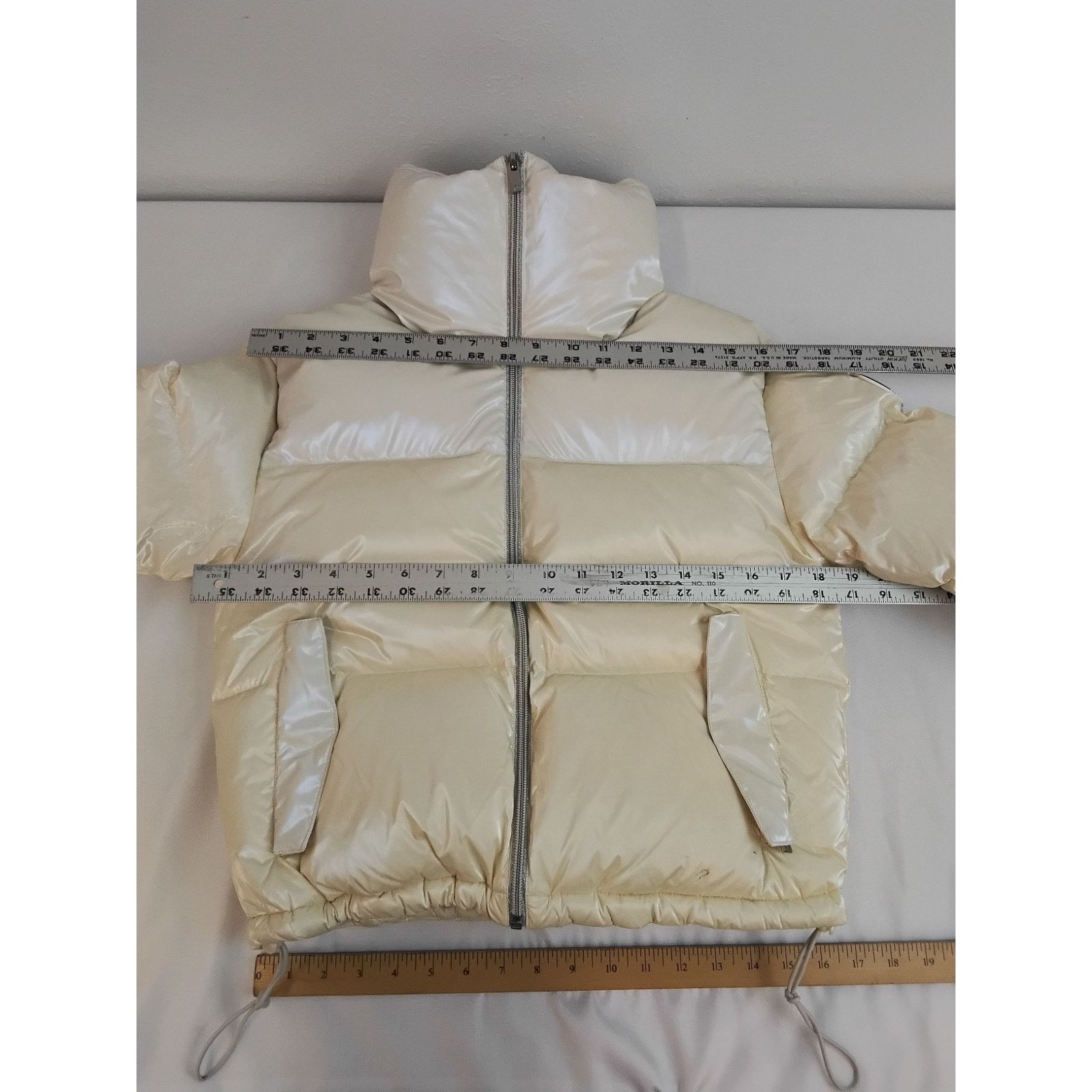 Other My Sunday Ski Down Jacket Women's Small Cream Holographic Size S / US 4 / IT 40 - 6 Thumbnail