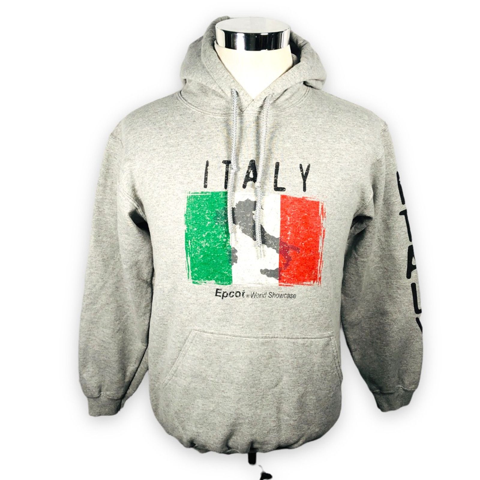 Disney Vintage Disney World Hoodie Epcot Italy Sweatshirt Gray S Size US S / EU 44-46 / 1 - 1 Thumbnail