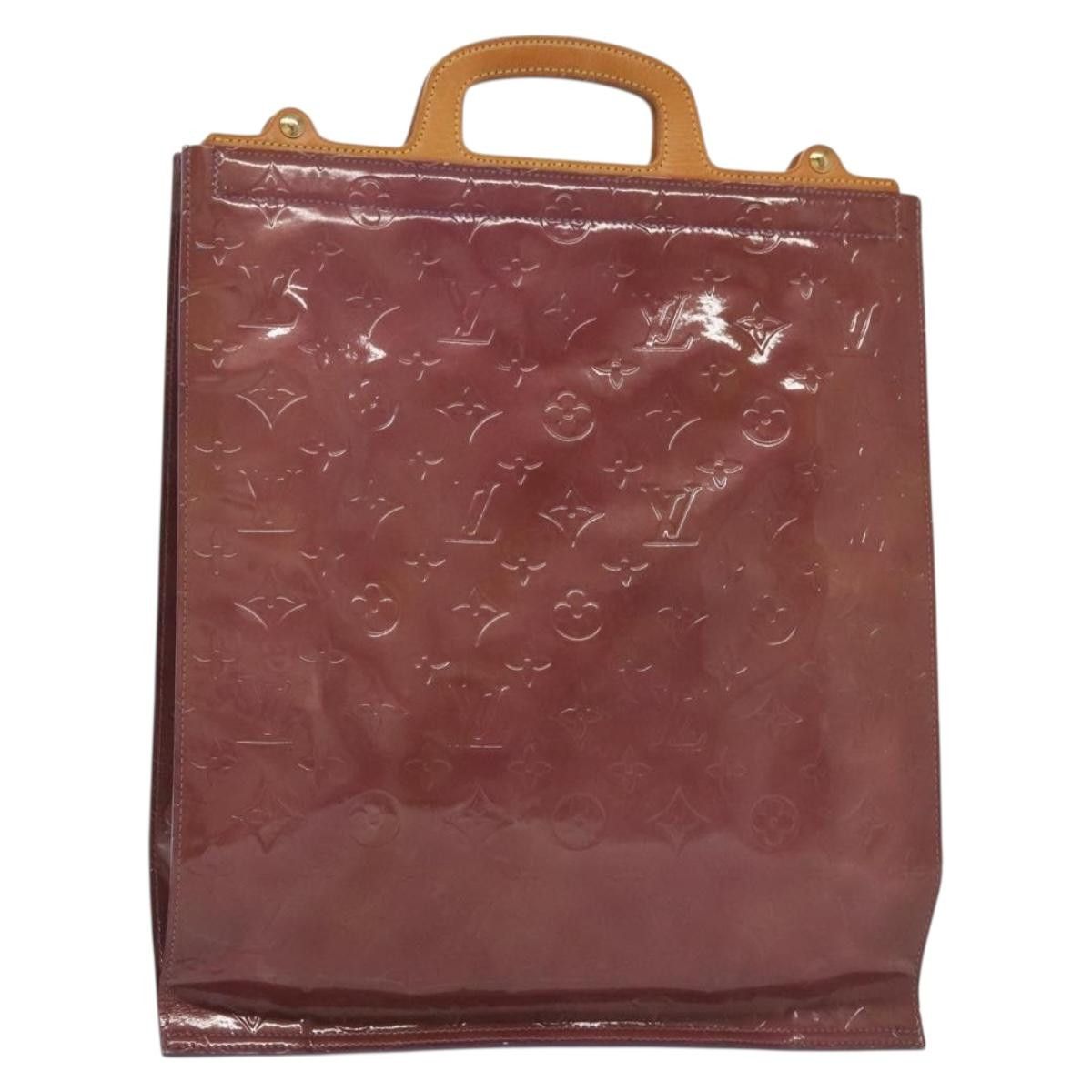 LOUIS VUITTON Monogram Vernis Stanton Tote Bag Purple Viole