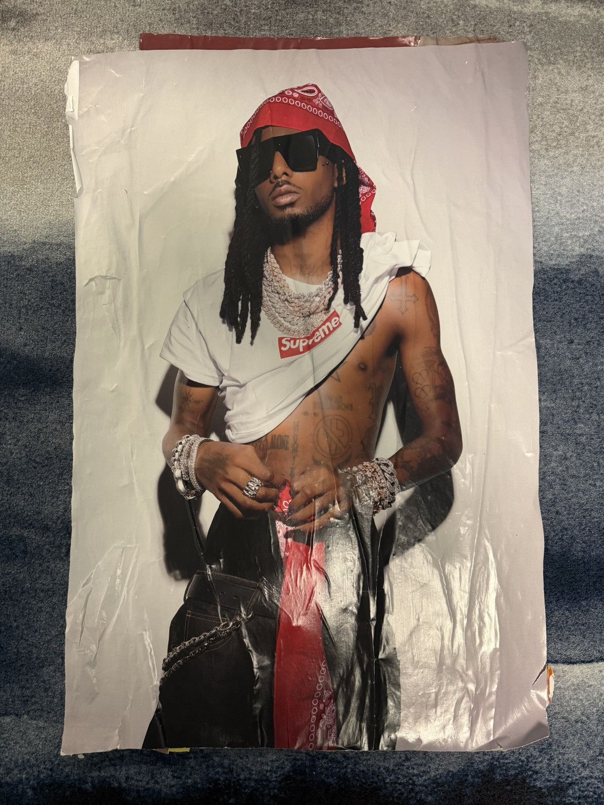 Supreme Playboi Carti Supreme Poster 2025 (Original) Rare Collectors Size ONE SIZE - 13 Thumbnail
