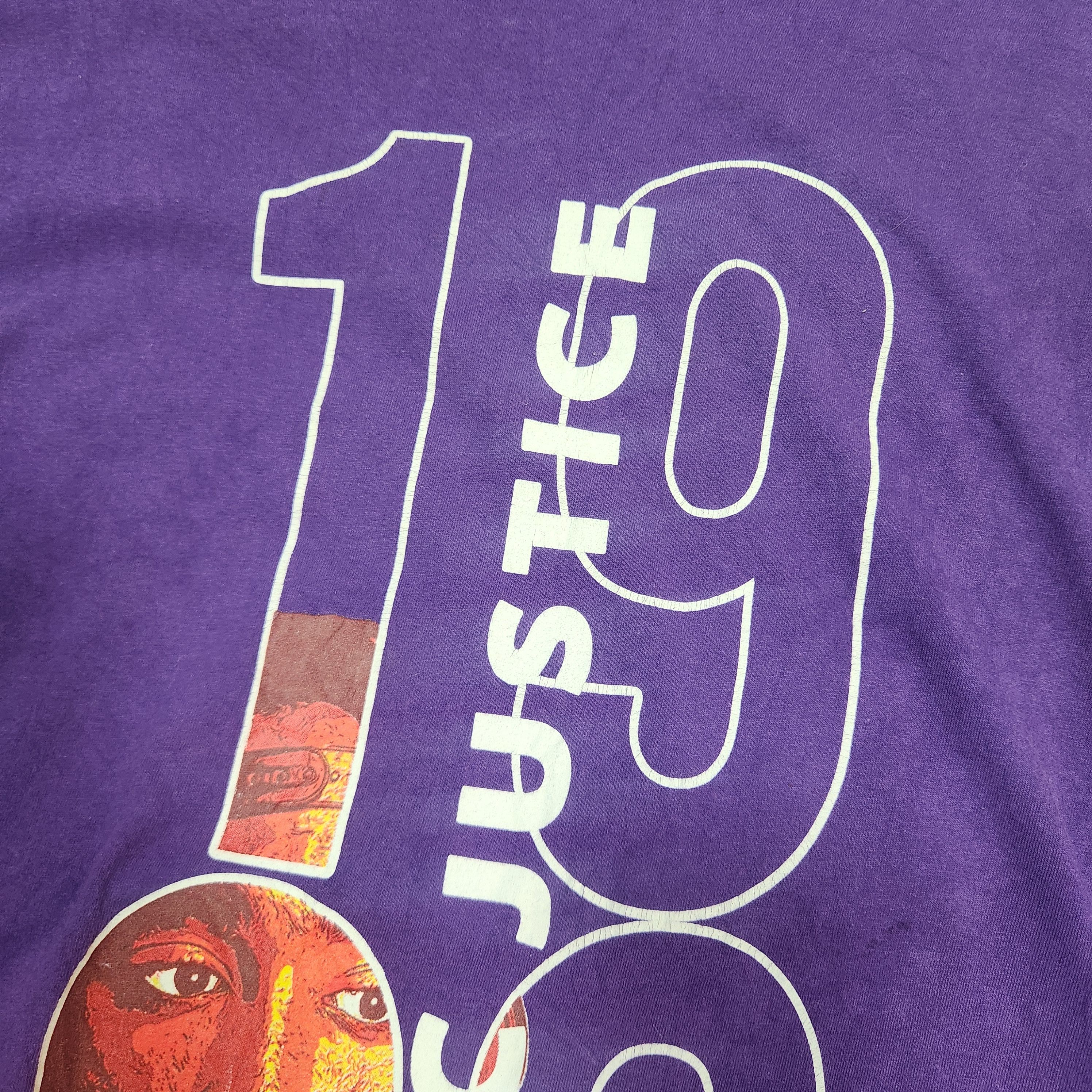 Rap Tees Tupac Shakur Poetic Justice 1993 Purple Long Sleeves Size US M / EU 48-50 / 2 - 7 Thumbnail