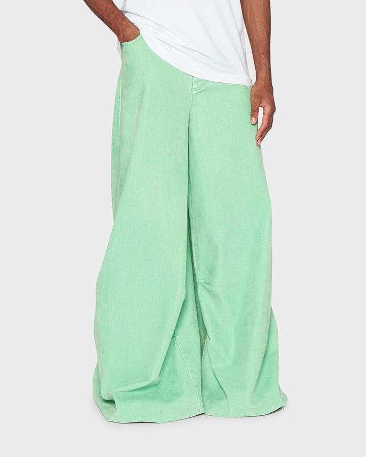 Marni o1srvl11e0724 Denim Trouser in Green Size US 30 / EU 46 - 3 Thumbnail
