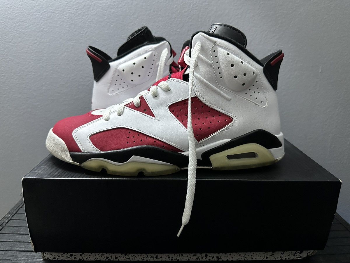 Jordan Brand × Nike 2008 Nike Air Jordan VI 6 Carmine CDP Size US 10.5 / EU 43-44 - 7 Thumbnail