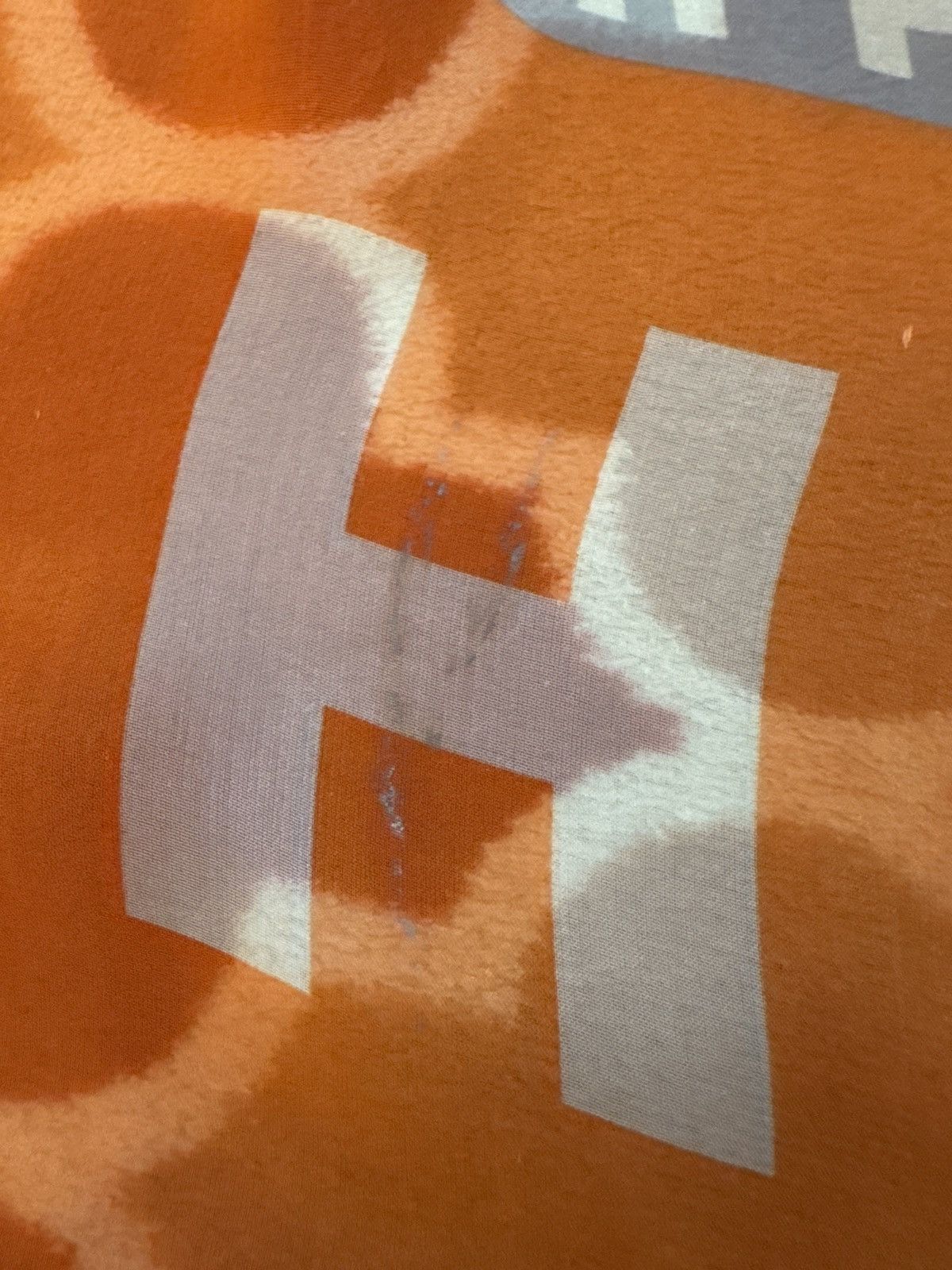 Hermes Hermès orange silk chiffon long scarf Size ONE SIZE - 11 Thumbnail