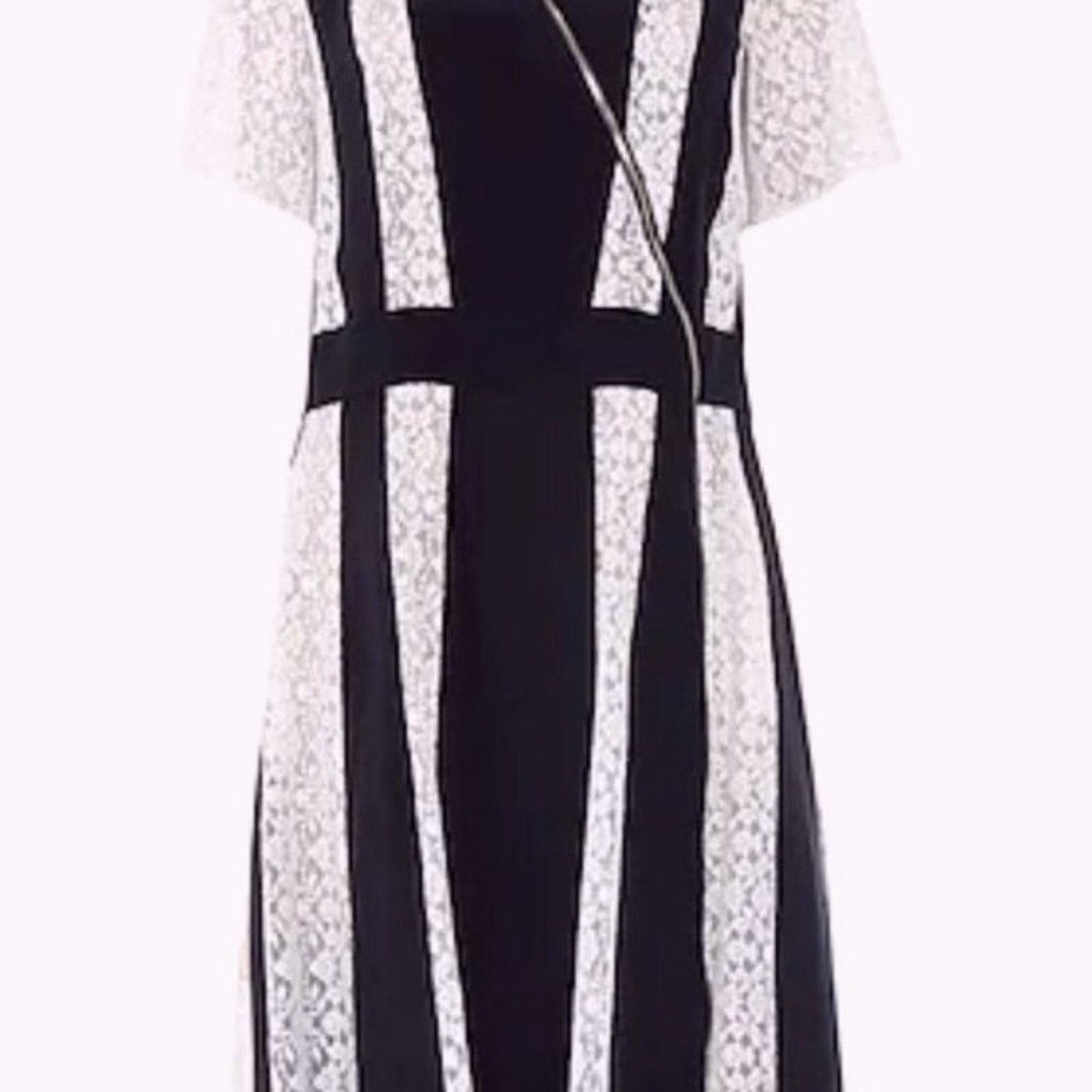 Stella McCartney Stella McCartney dress with Lace panels black and white Size M / US 6-8 / IT 42-44 - 5 Thumbnail