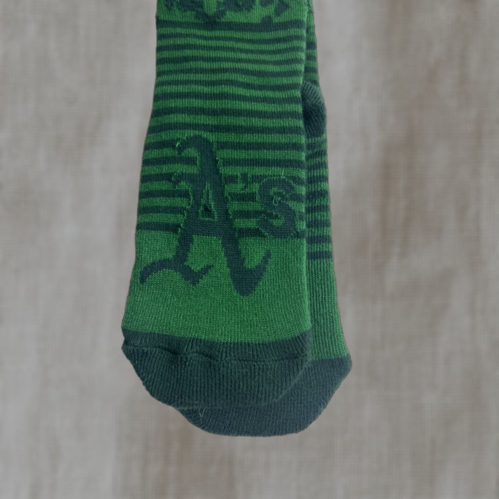 47 ’47 Womens Medium Green Striped Cheetah Athletics A’s MLB Tall Socks Size ONE SIZE - 1 Thumbnail