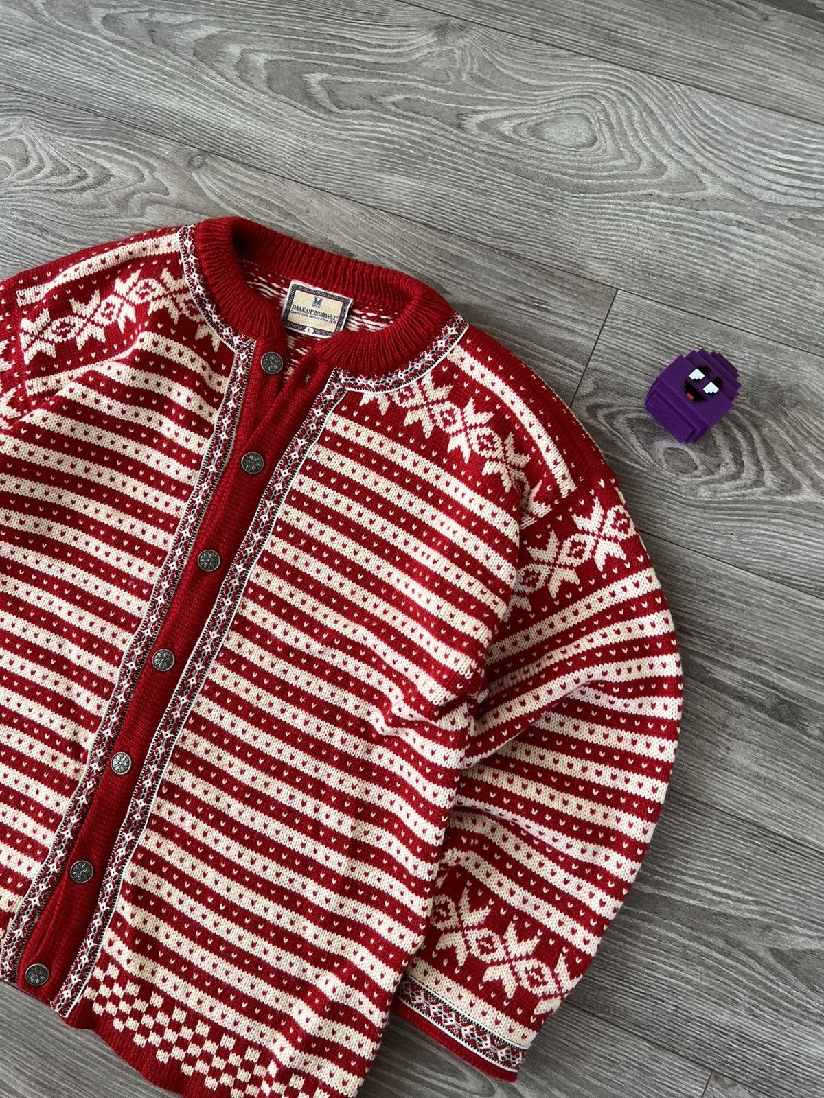 Vintage ‼️Vintage Dale Of Norway Premium Wool Button Sweater Cardigan Size US L / EU 52-54 / 3 - 4 Thumbnail