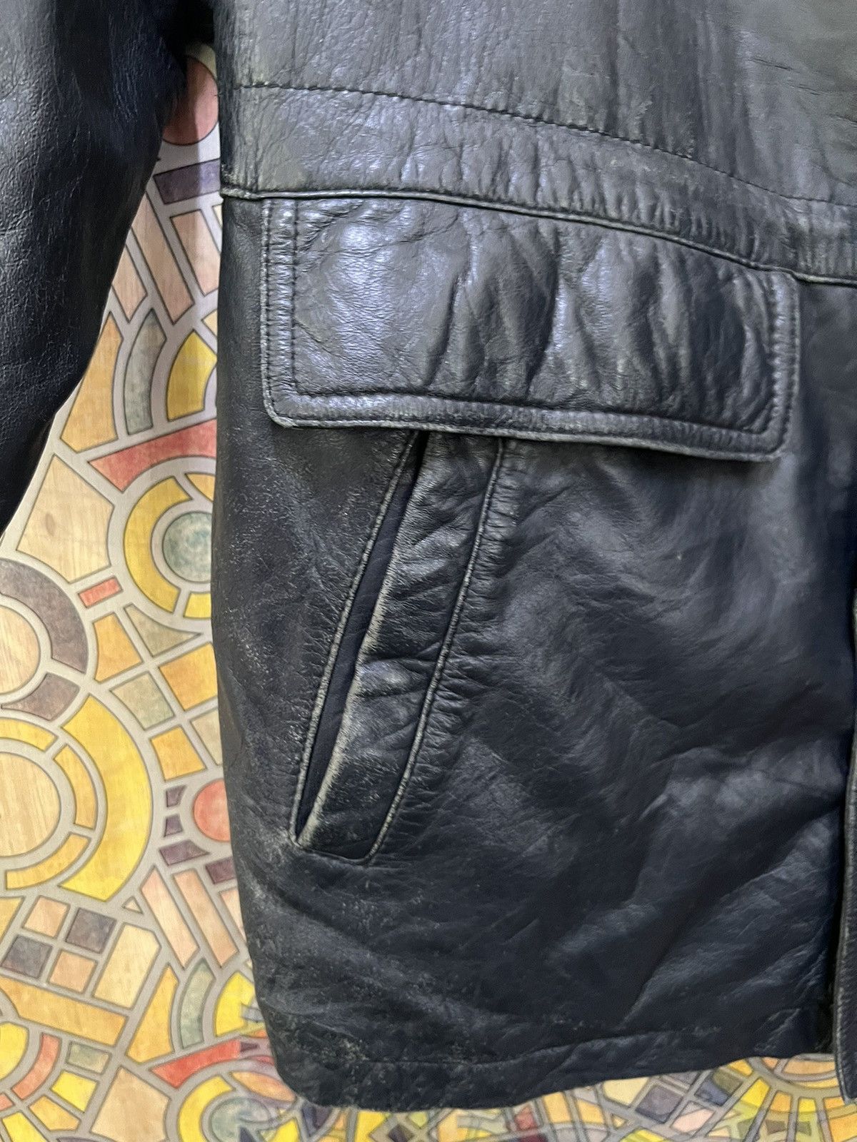 Other DOPIO LEATHER WEAR JACKET ITALIAN TASTE. GJ37 Size US L / EU 52-54 / 3 - 9 Thumbnail