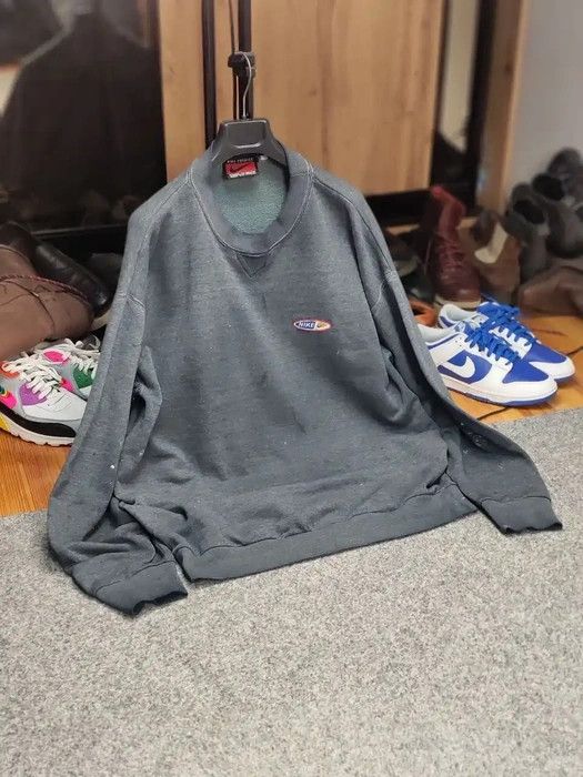 Nike Vintage 90's Nike Premier Distressed Paint Sweatshirt Size US L / EU 52-54 / 3 - 9 Thumbnail