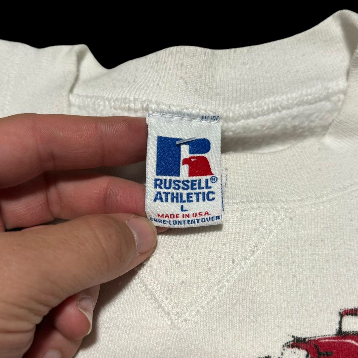 Russell Athletic × Vintage Vintage Russell Athletic Blountville Rod Run Sweatshirt L Size US XL / EU 56 / 4 - 5 Thumbnail