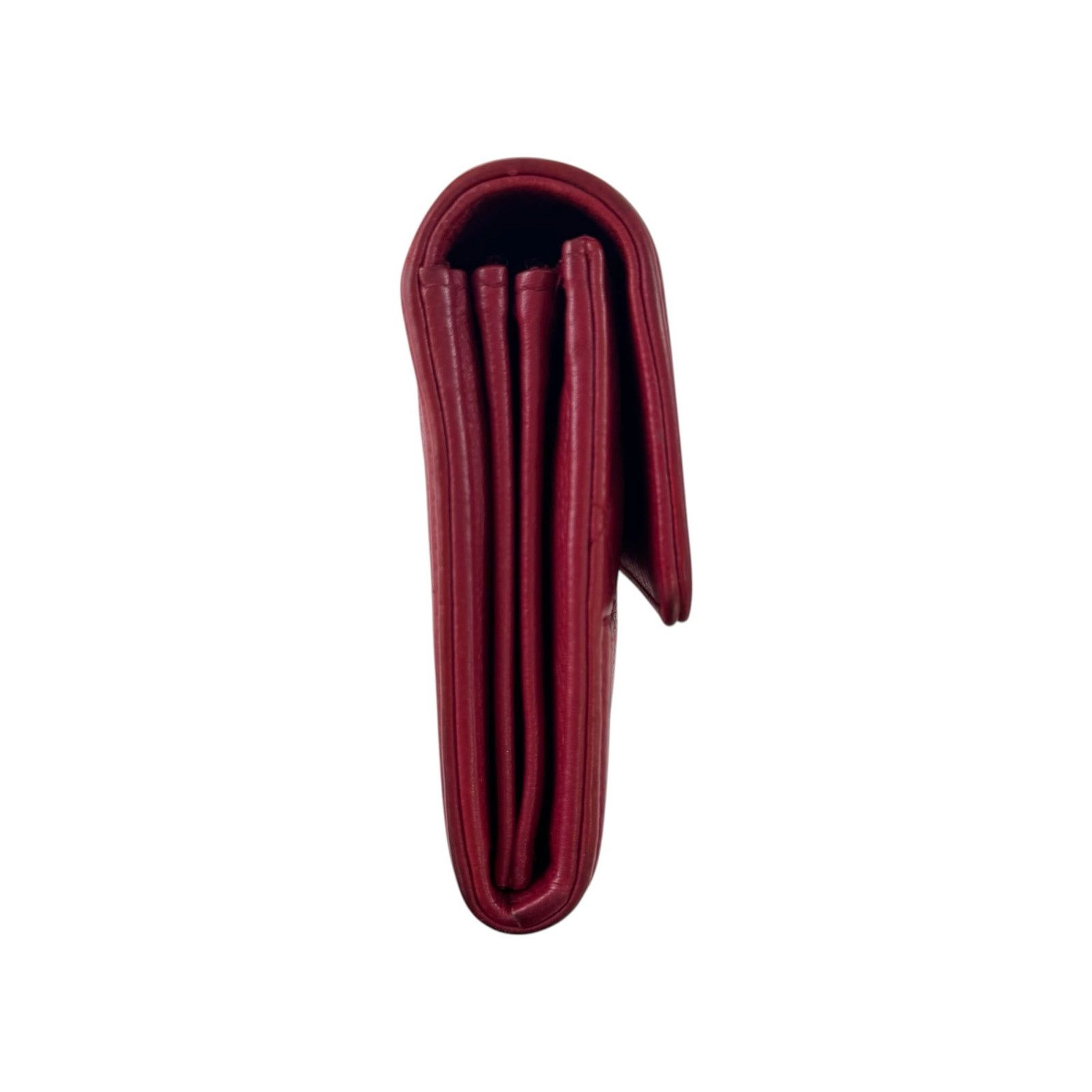 Chanel Chanel CC Boy Flap Red Matelassé Wallet Size ONE SIZE - 5 Thumbnail