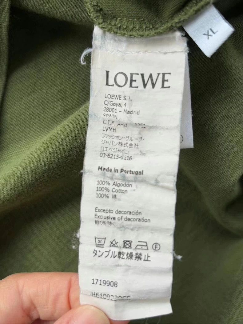 Loewe LOEWE Short sleeves with green embroidery on the chest Size XL / US 12-14 / IT 48-50 - 4 Thumbnail